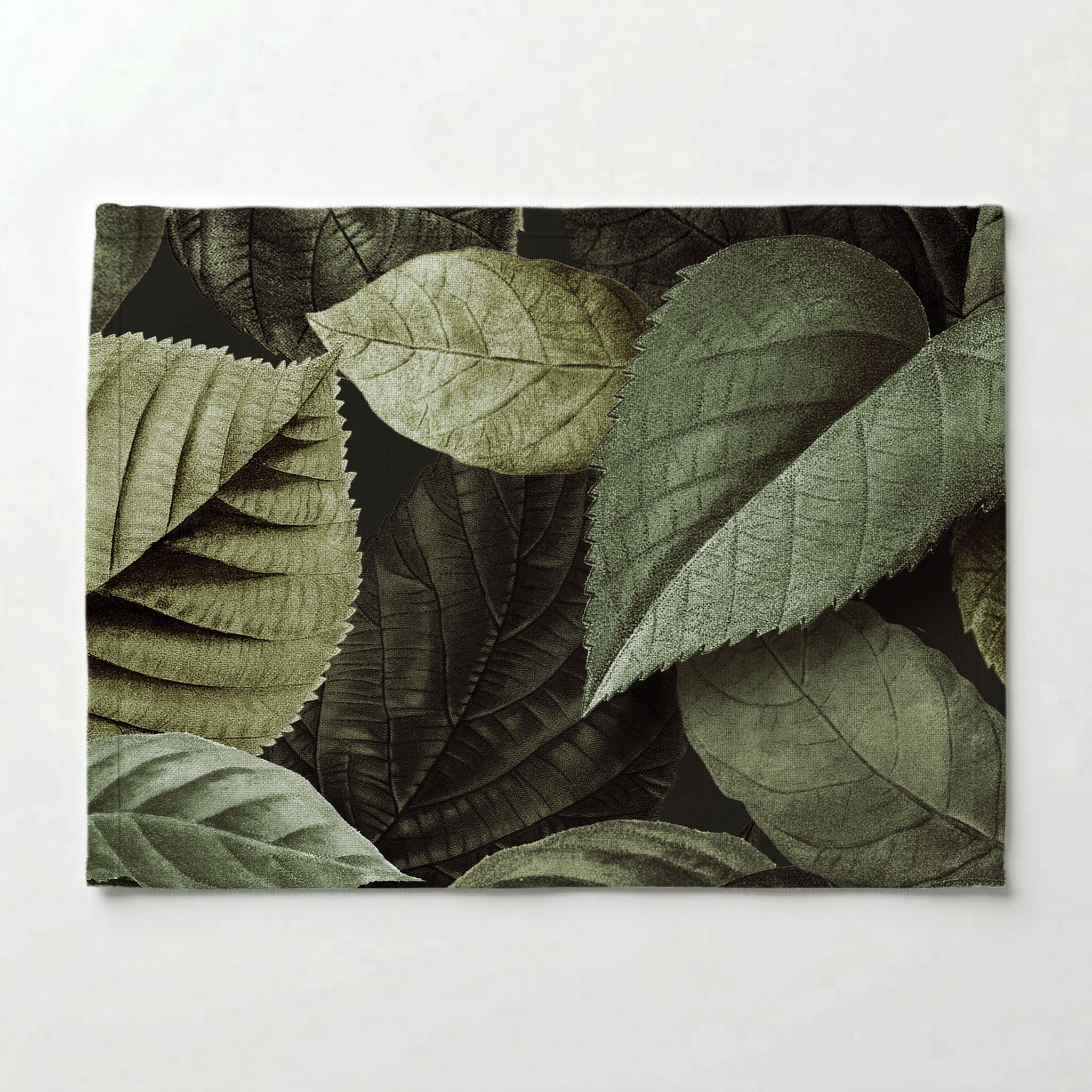 LEAVES GREEN MONOCHROMATIC LEAVES PLACEMAT