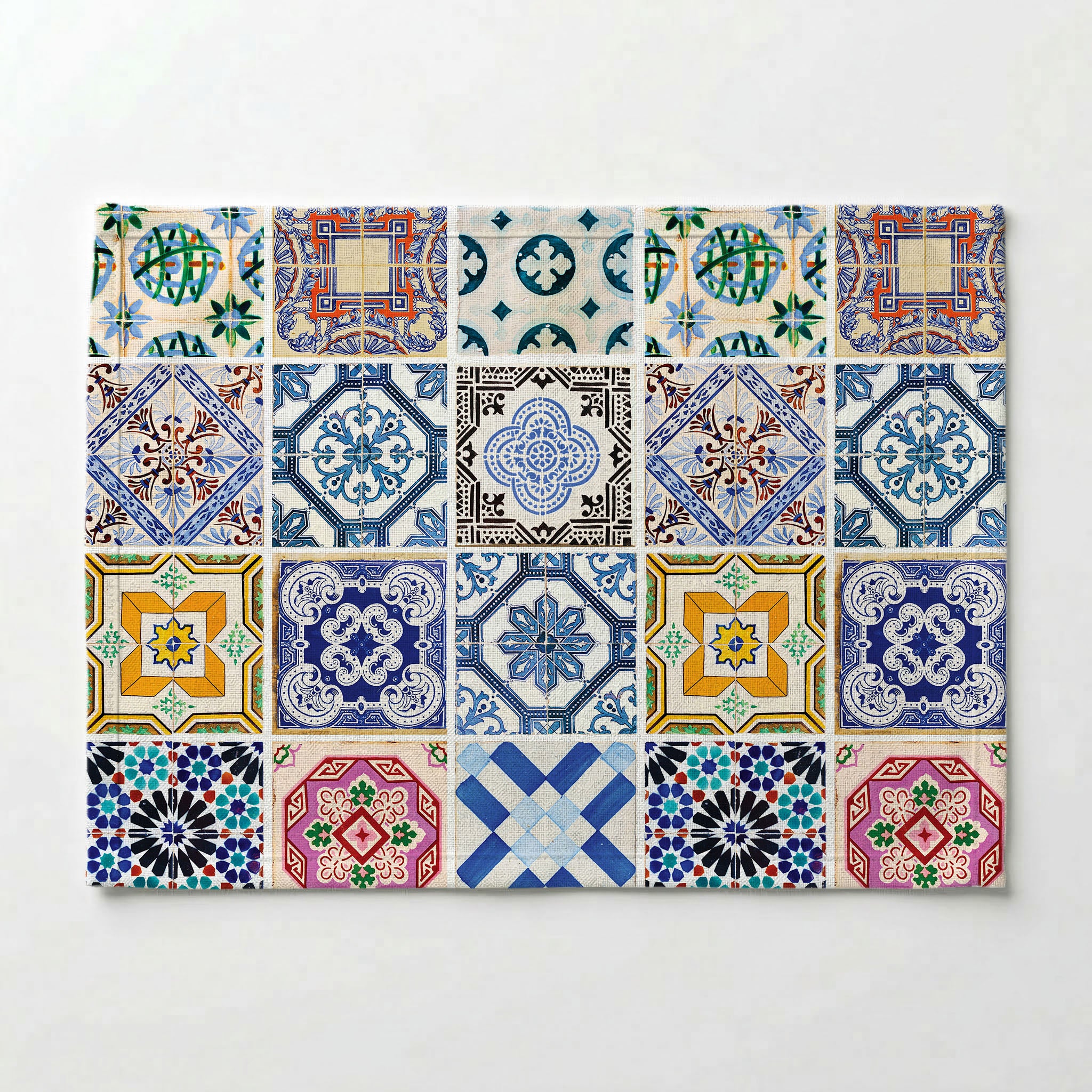 PATTERN BLUE COLOURFUL TILE PLACEMAT