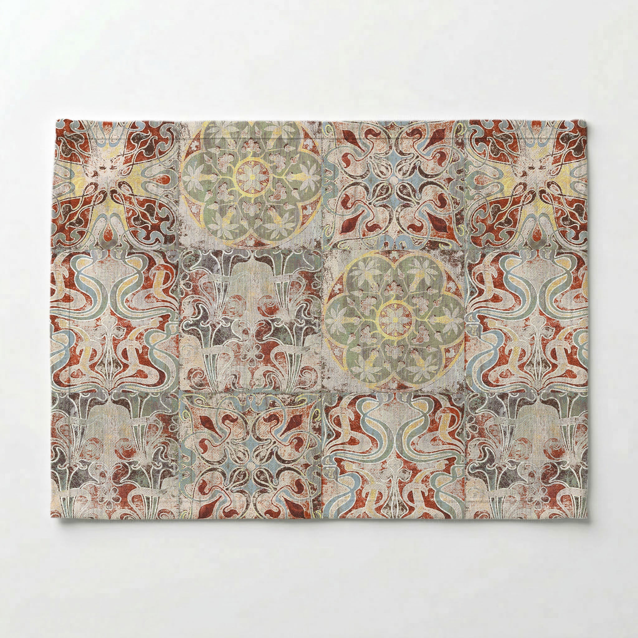 ANTIQUE FADED MOROCCAN TILE PLACEMAT