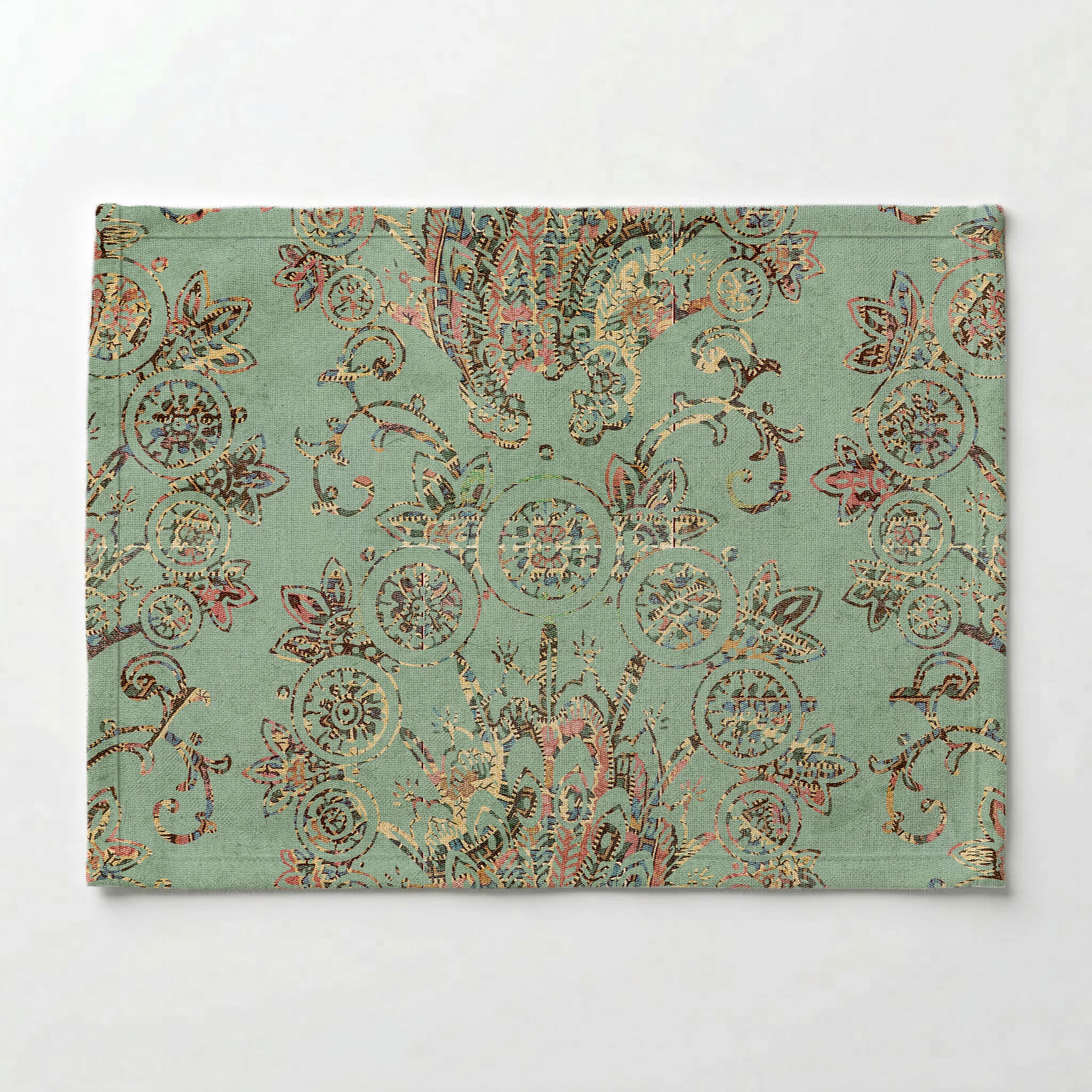 ANTIQUE PAISLEY LIGHT BLUE DESIGN PLACEMAT