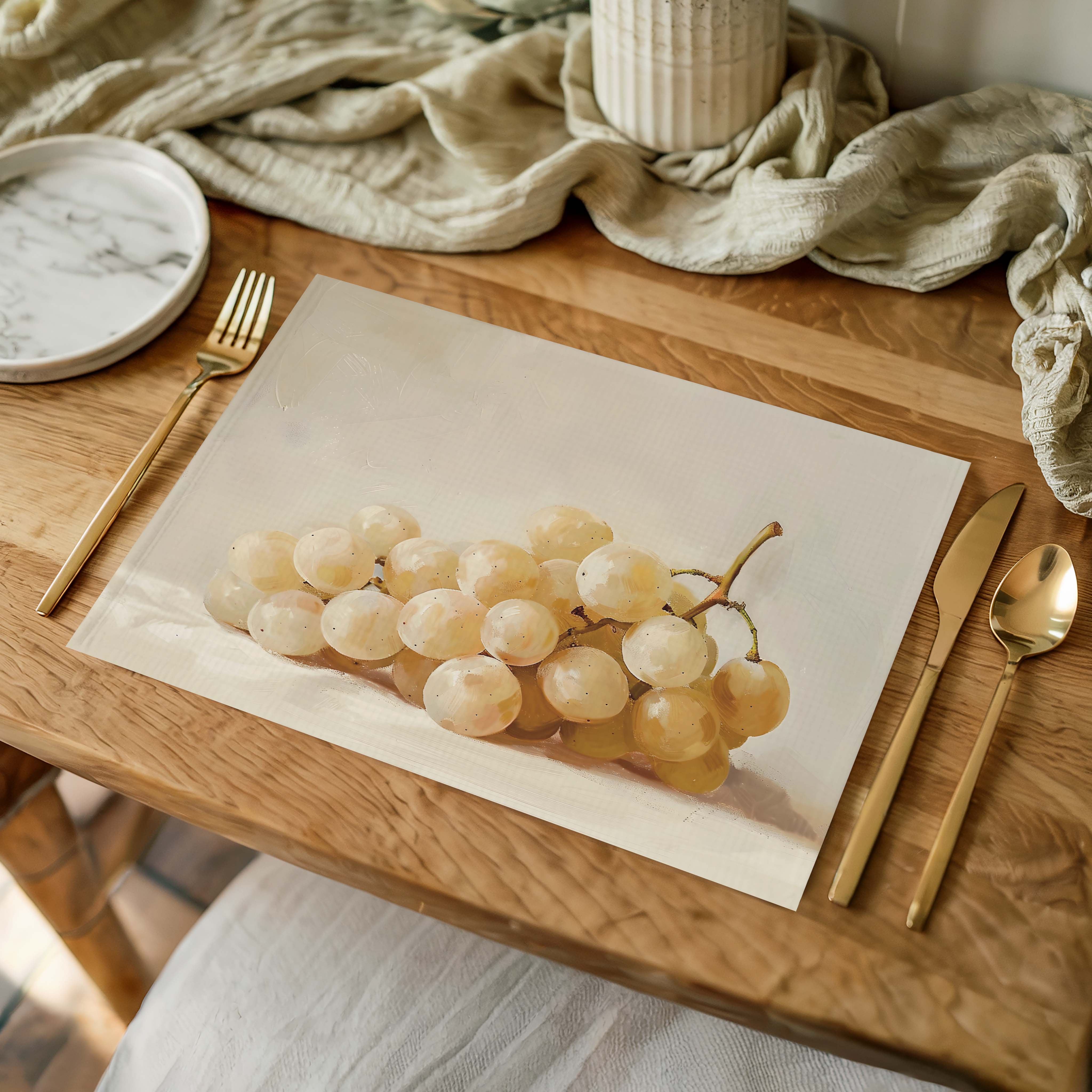 WHITE GRAPES PLACEMAT