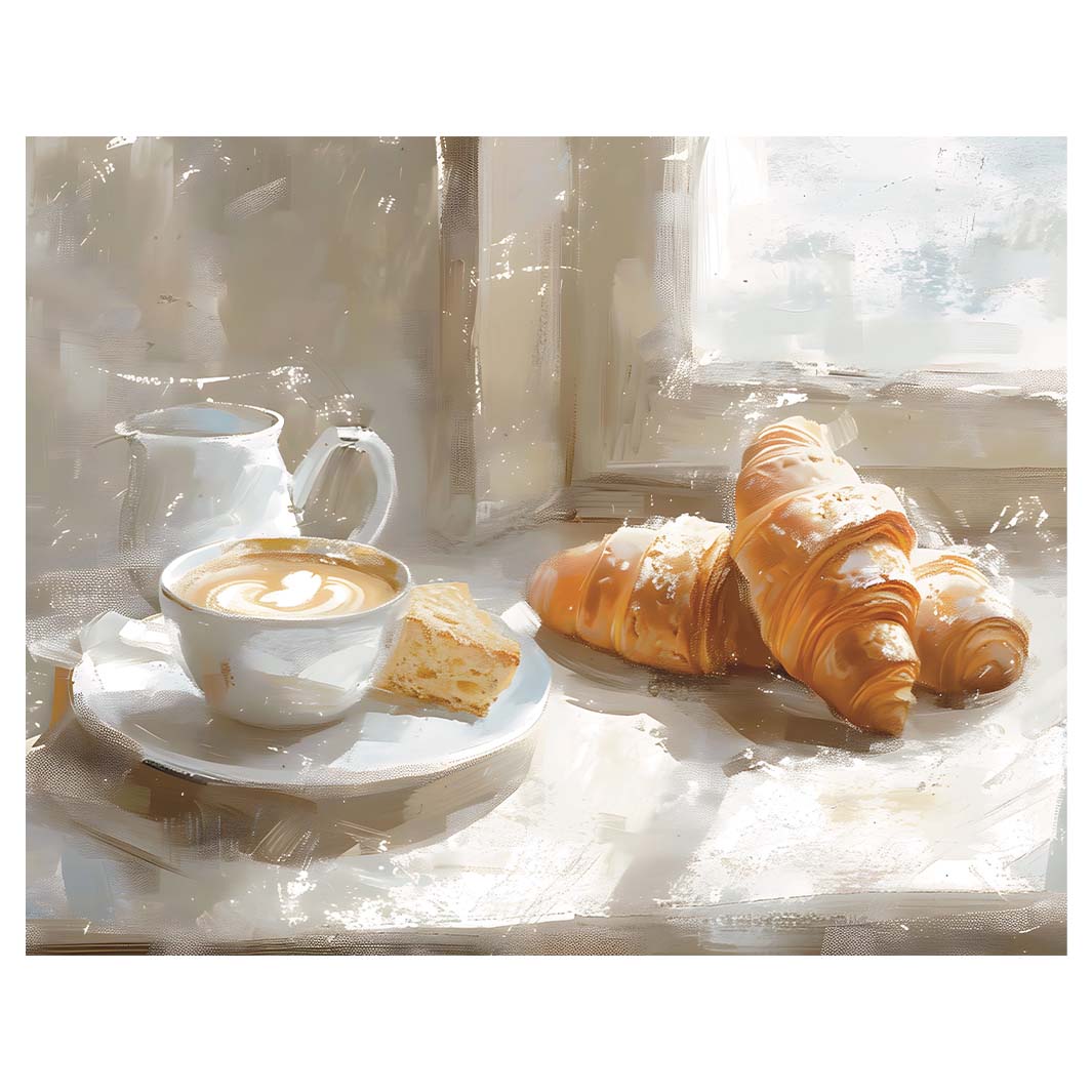 COFFEE AND CROISSANT PLACEMAT