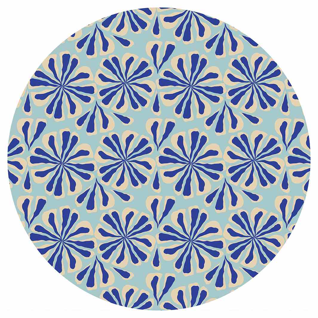 TIDAL PETALS ROUND RUG