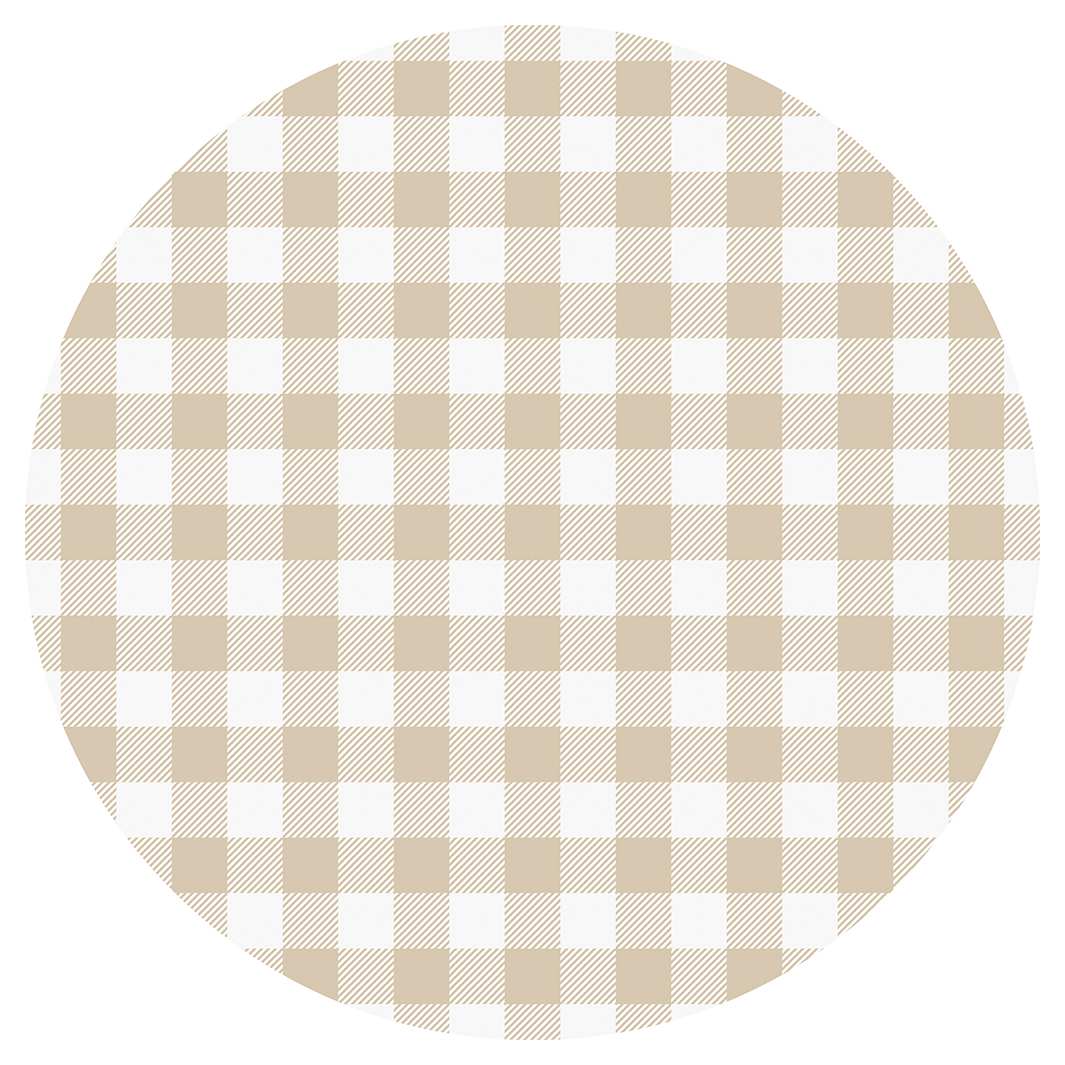 COZY CHECK ROUND RUG