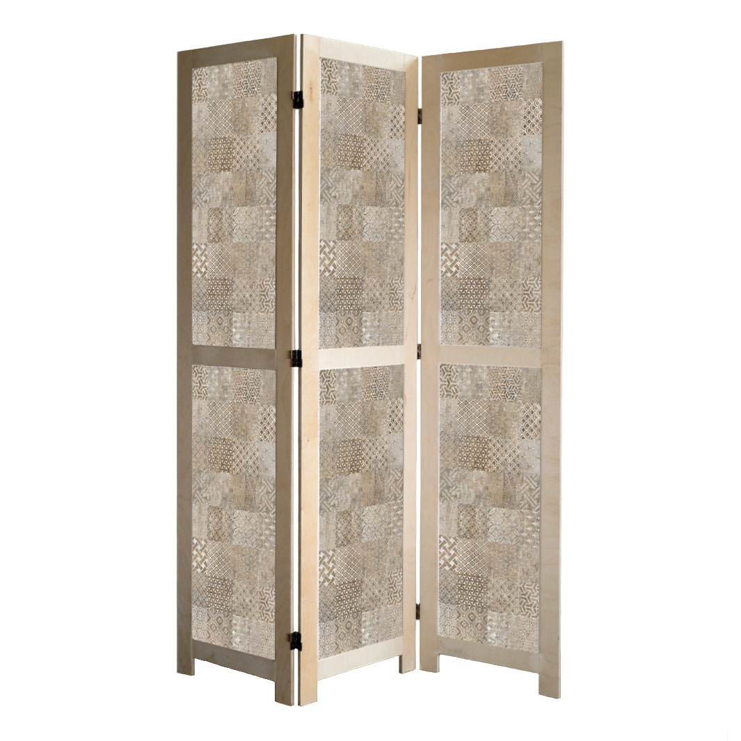 PATTERN BROWN MODERN TILE NATURAL ROOM DIVIDER