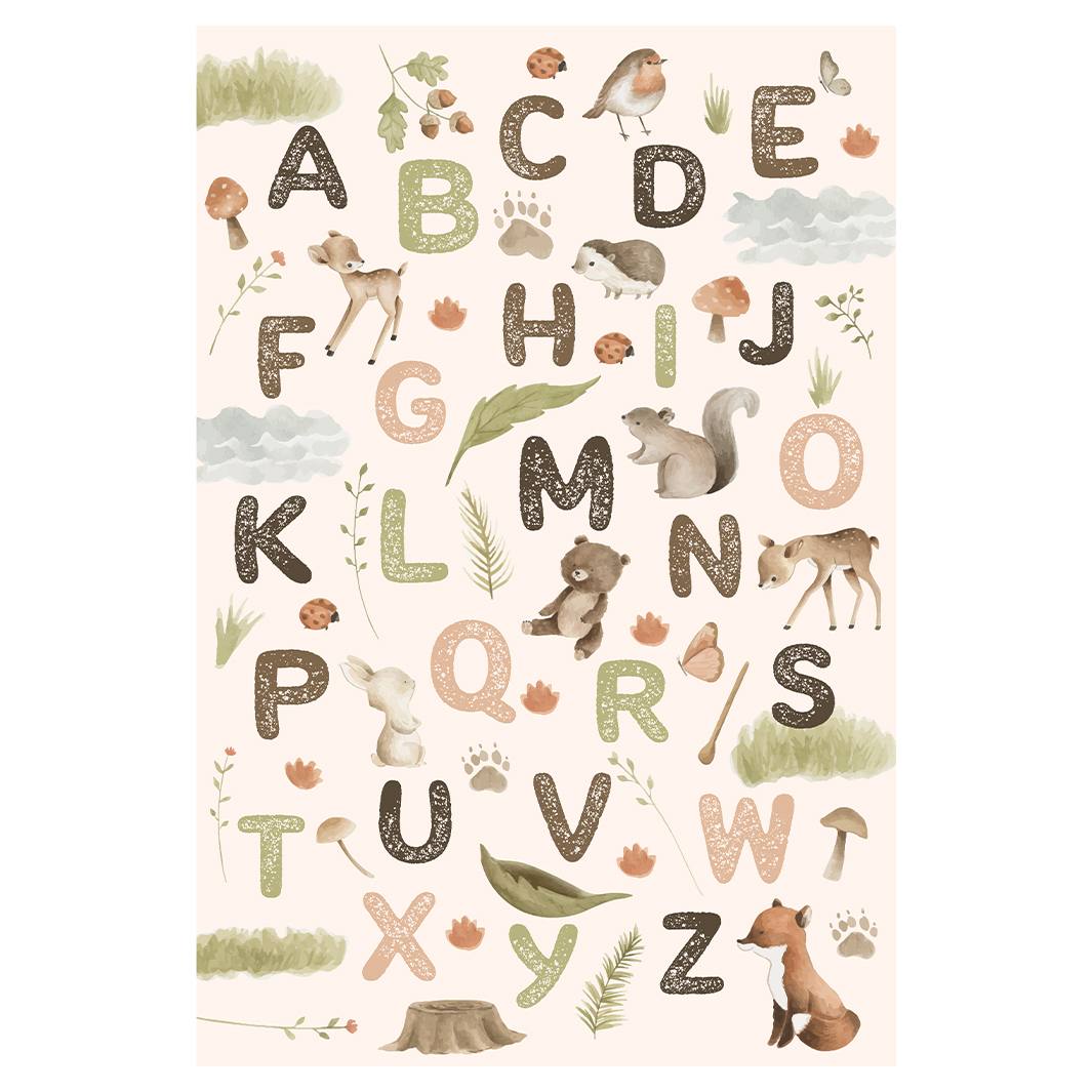 NATURE'S ALPHABET RECTANGULAR RUG