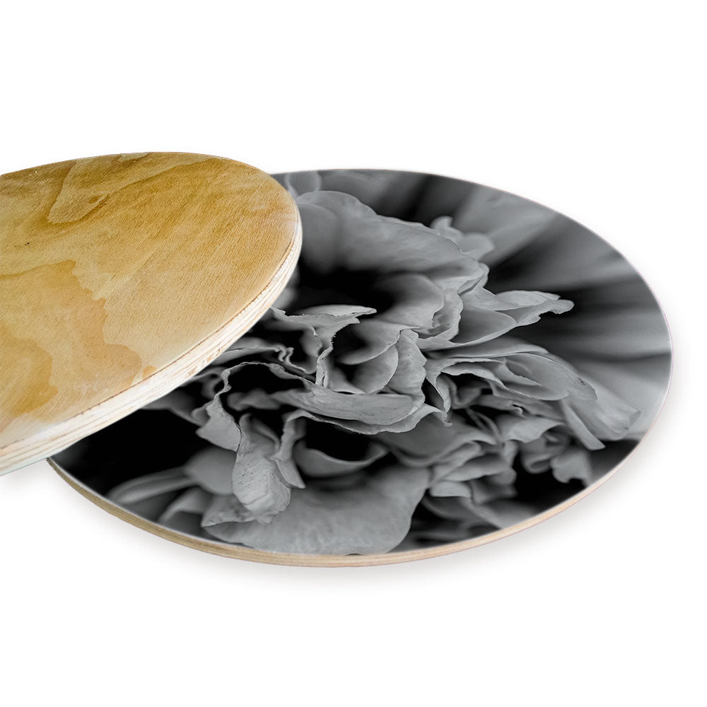 FLORAL BLACK AND WHITE PEONY CHEESEBOARD