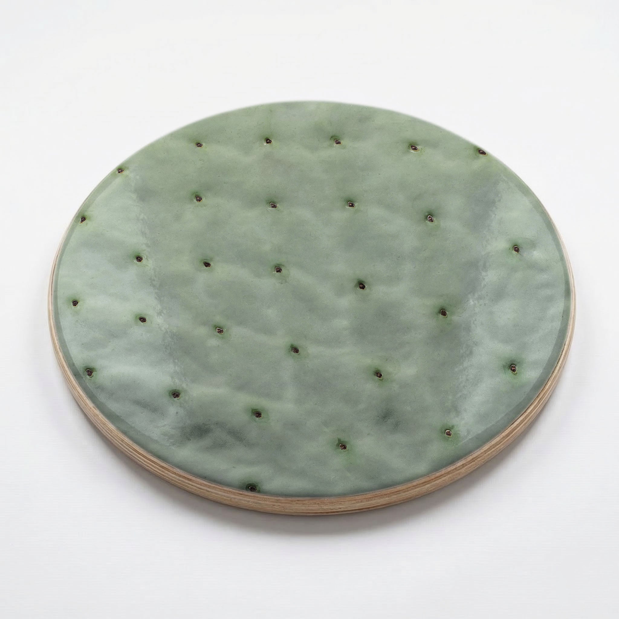 NATURAL GREEN PRICKLY PEAR LEAF CHEESEBOARD