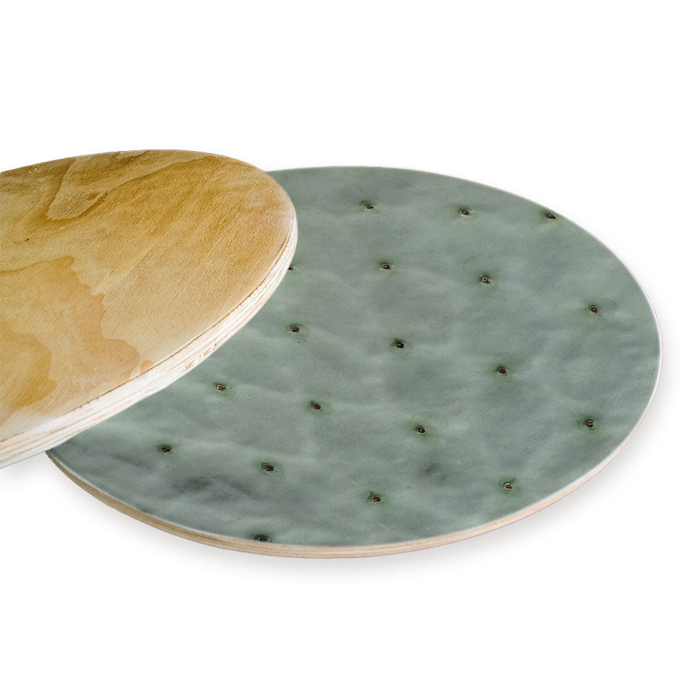 NATURAL GREEN PRICKLY PEAR LEAF CHEESEBOARD