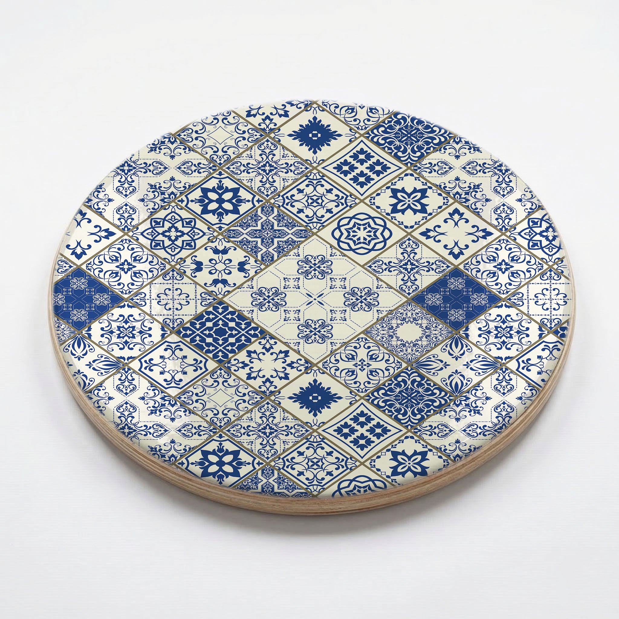 PATTERN BLUE DIAMOND LISBON CHEESEBOARD