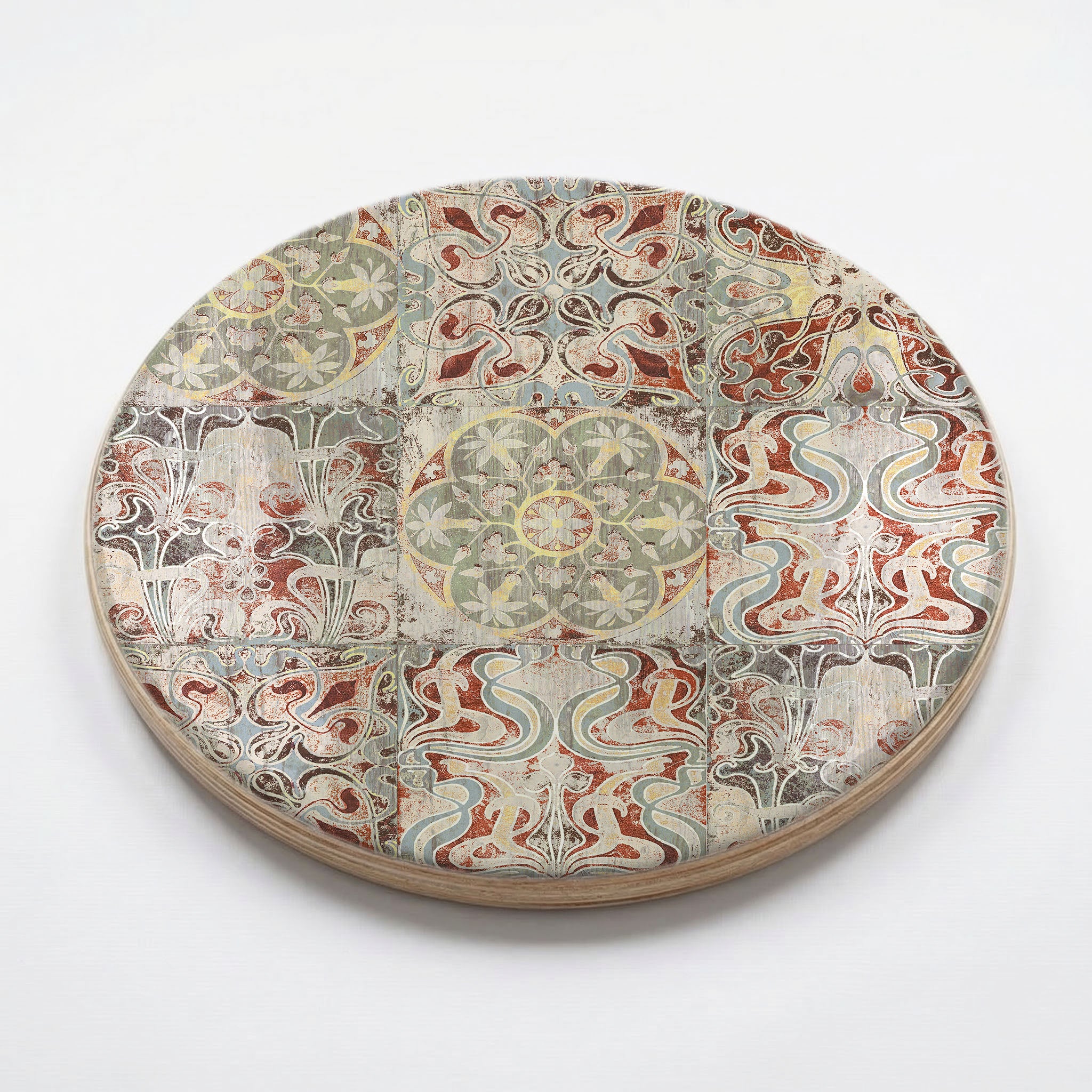 ANTIQUE FADED MOROCCAN TILE CHEESEBOARD