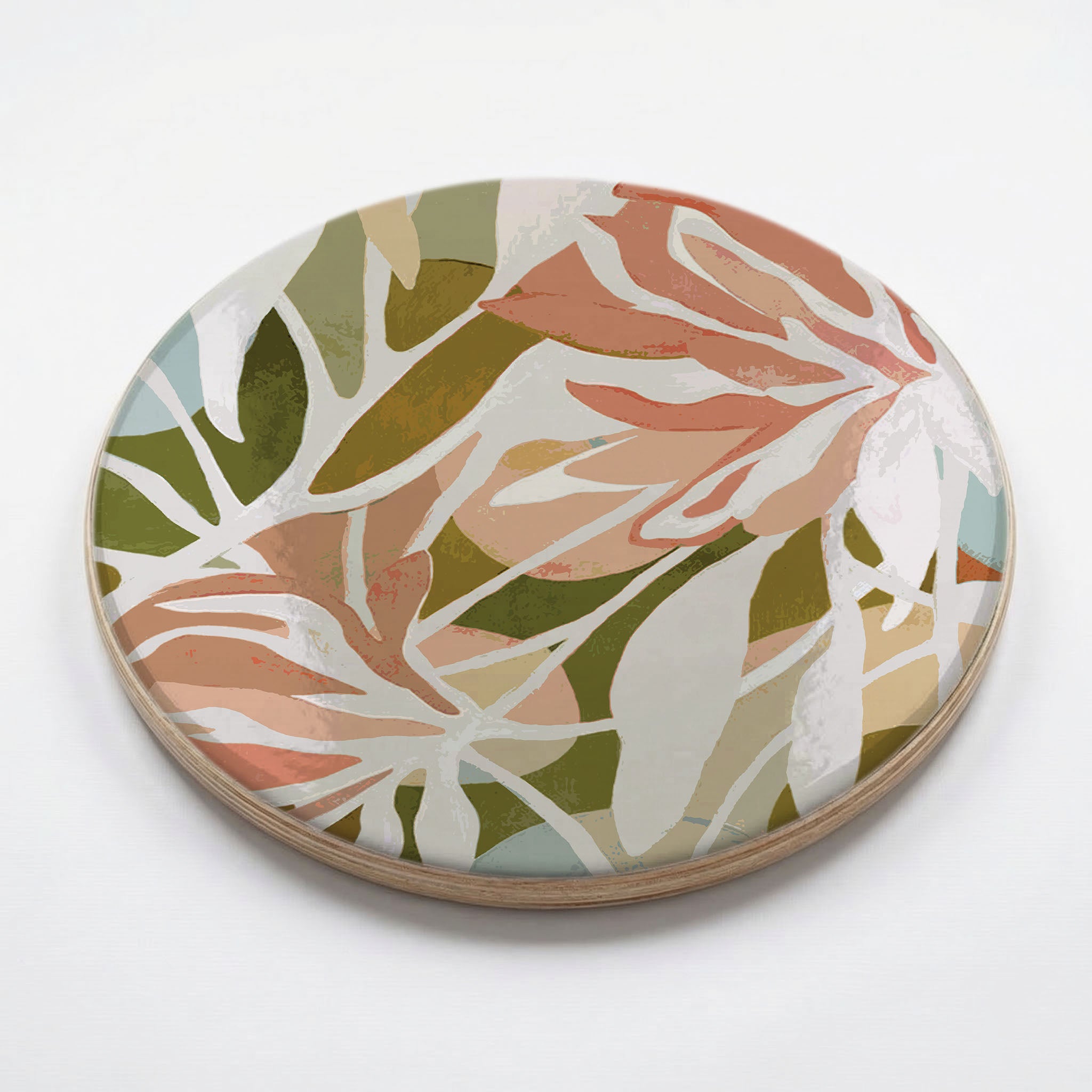 EARTH TONED ABSTRACT FLORAL CHEESEBOARD