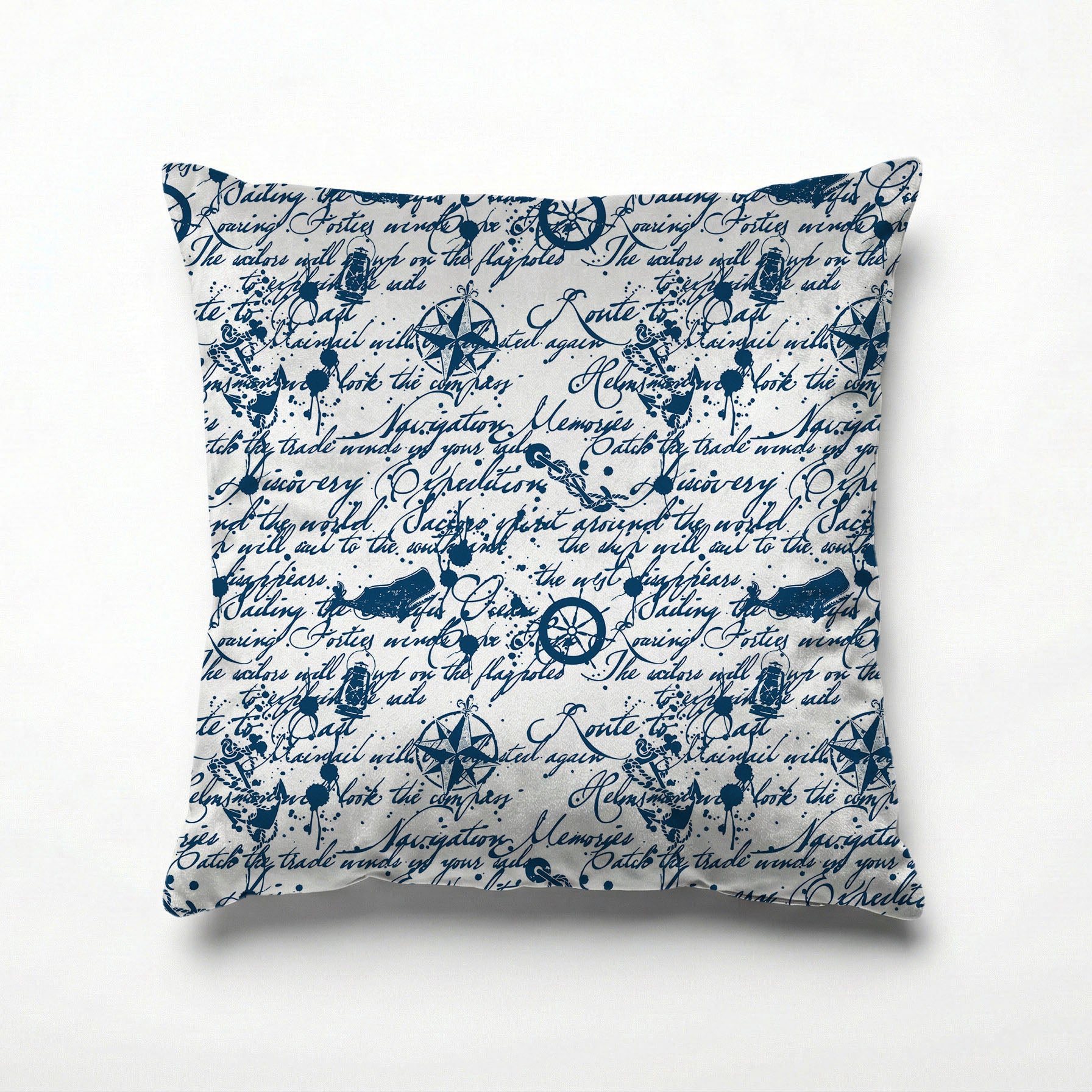 SAILOR'S SCRIPTS SCATTER CUSHION