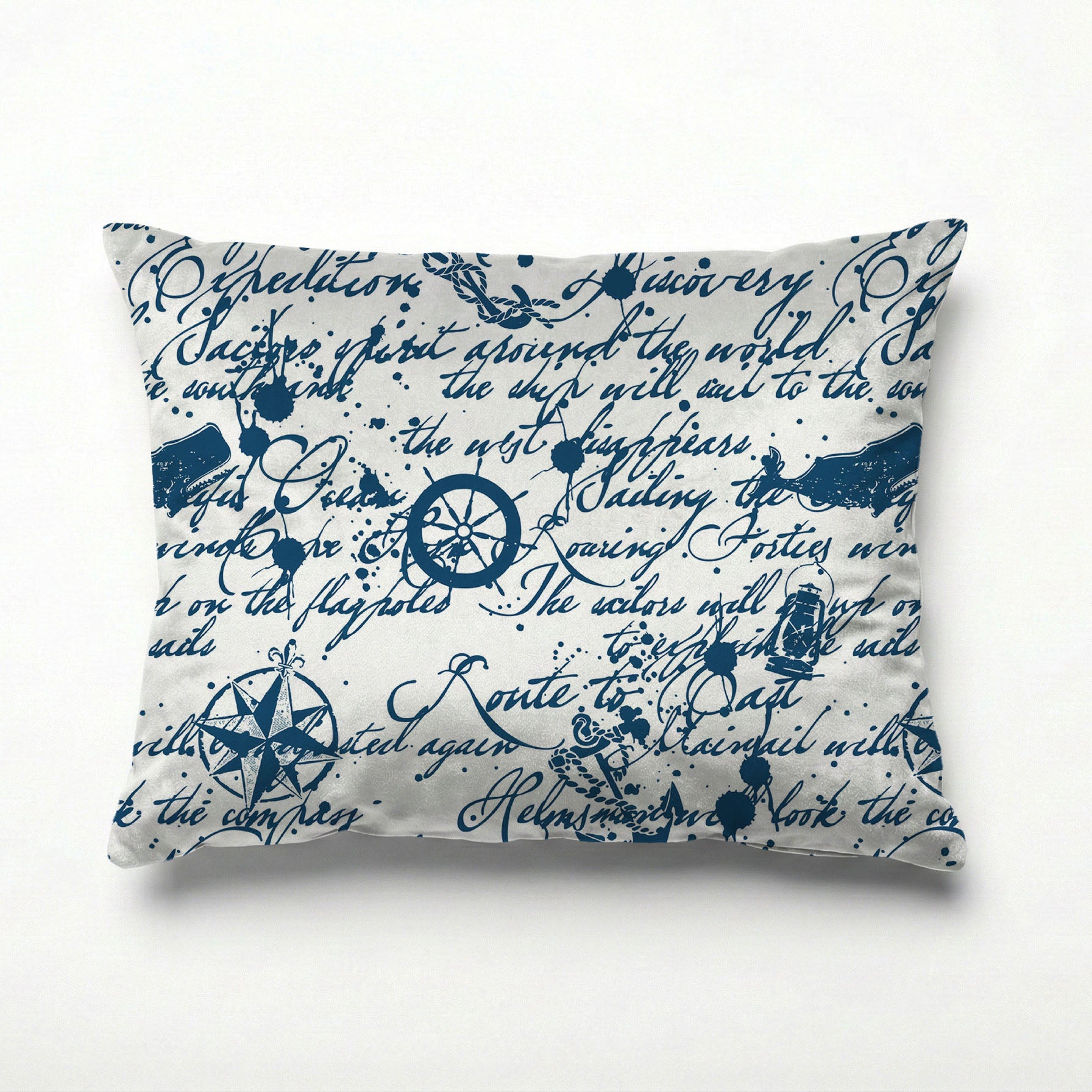 SAILOR'S SCRIPTS SCATTER CUSHION