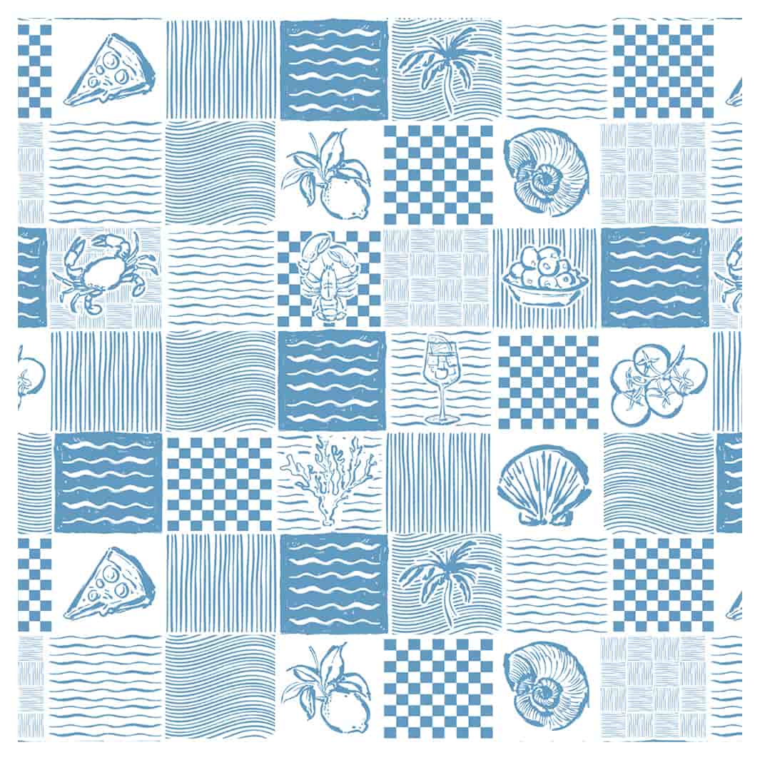 COASTAL PATCHWORK SQUARE SCATTER CUSHION