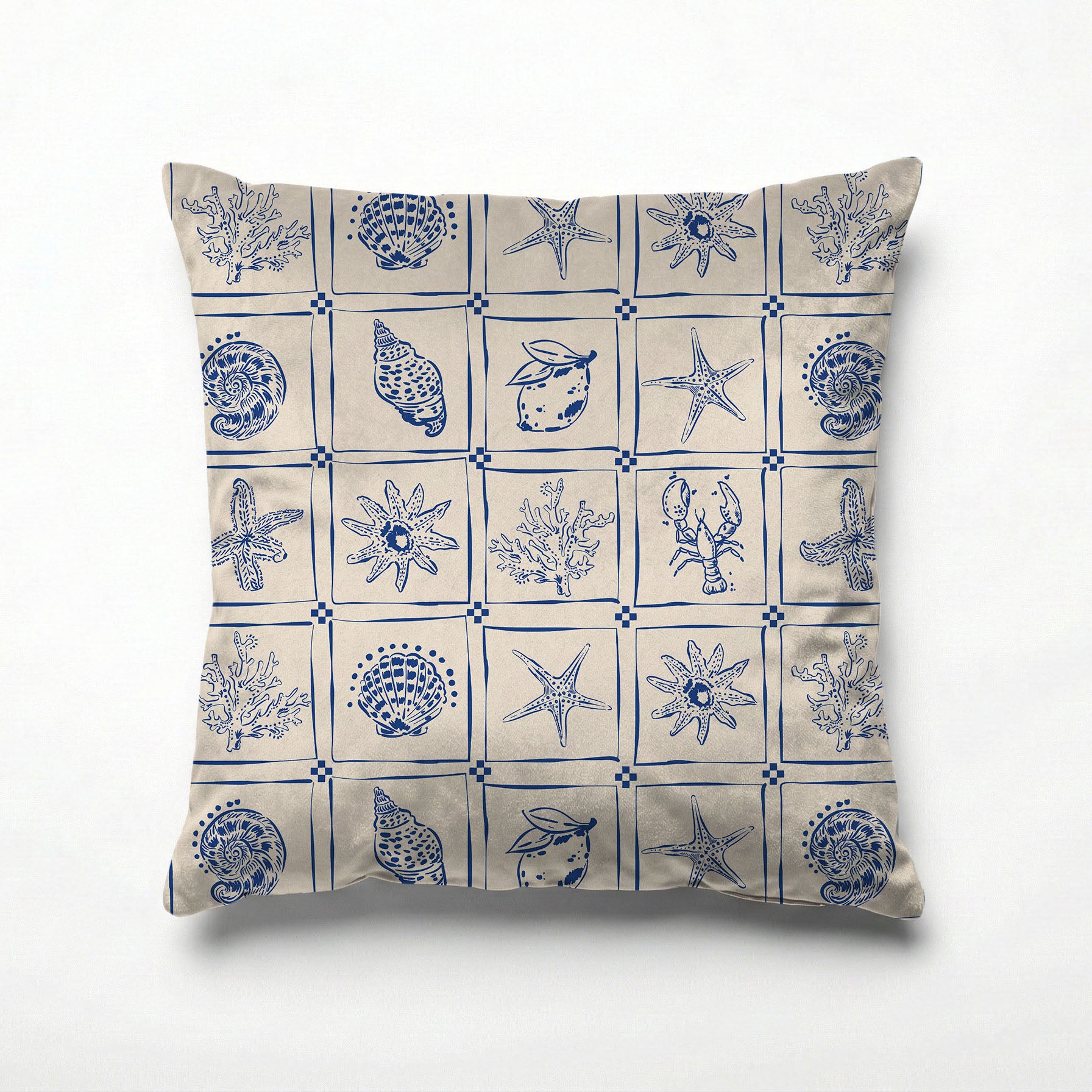 SEASHELL MOSAIC SCATTER CUSHION
