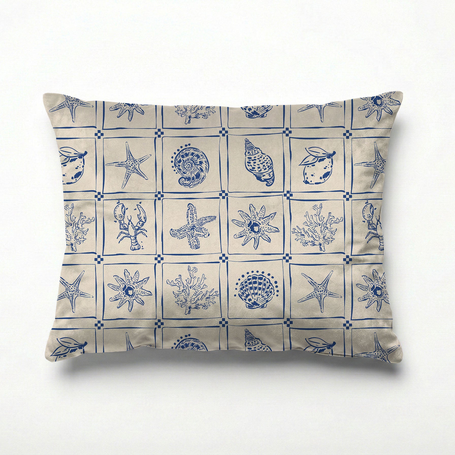 SEASHELL MOSAIC SCATTER CUSHION