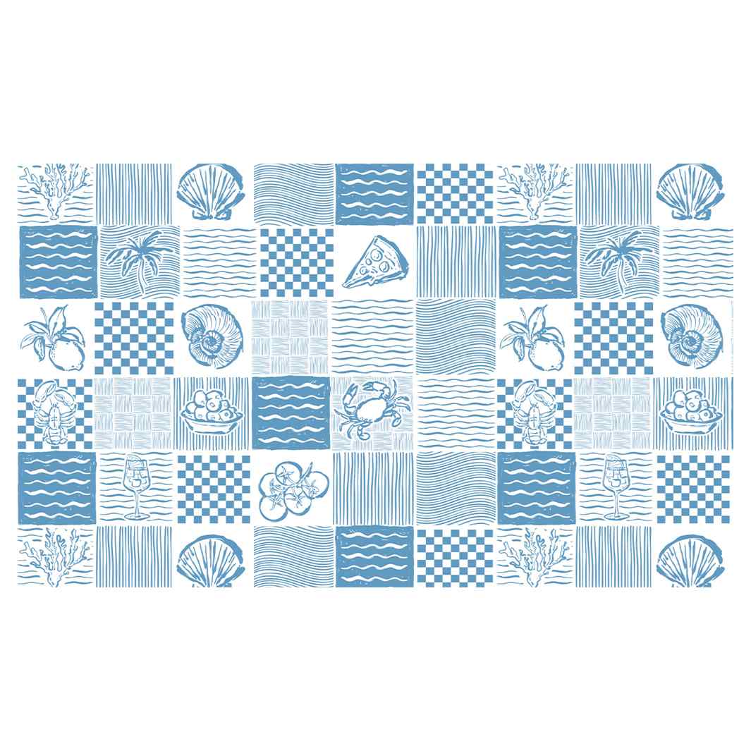 COASTAL PATCHWORK RECTANGULAR SCATTER CUSHION