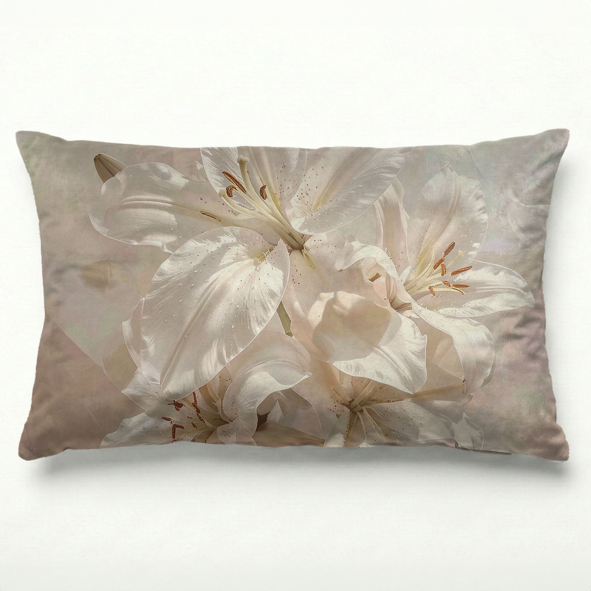 WHITE LILY SCATTER CUSHION