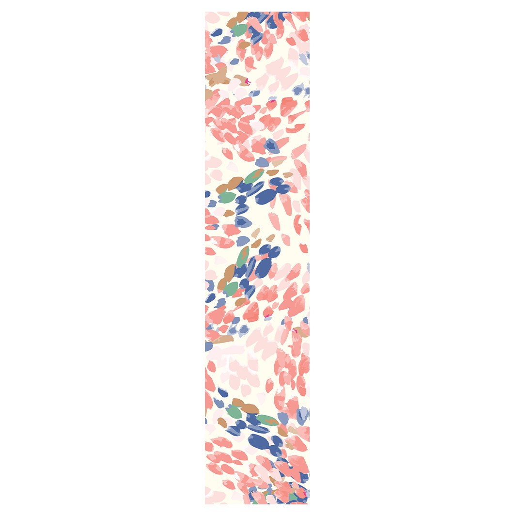 ABSTRACT PASTEL BRUSHSTROKE PATTERN TABLE RUNNER