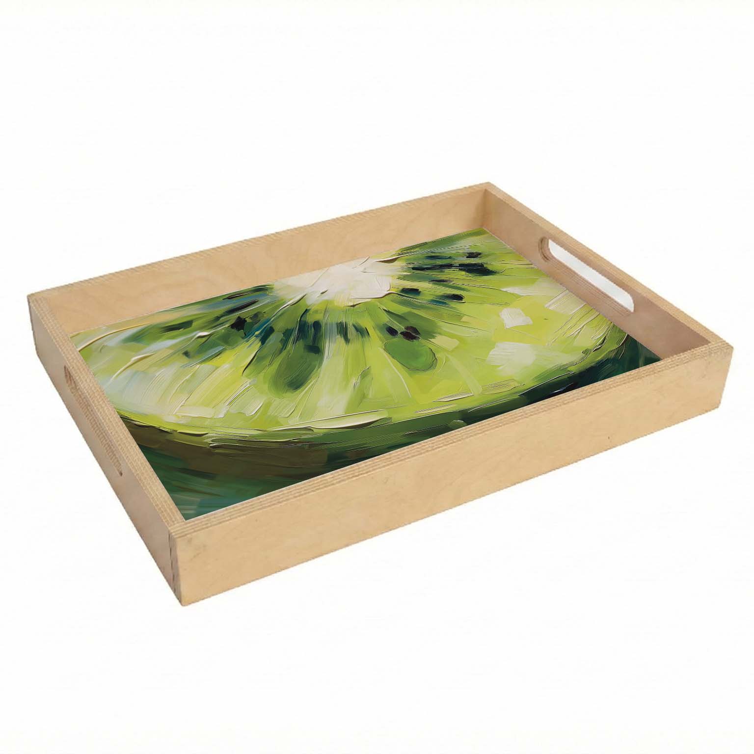 KIWI UP CLOSE TEA TRAY