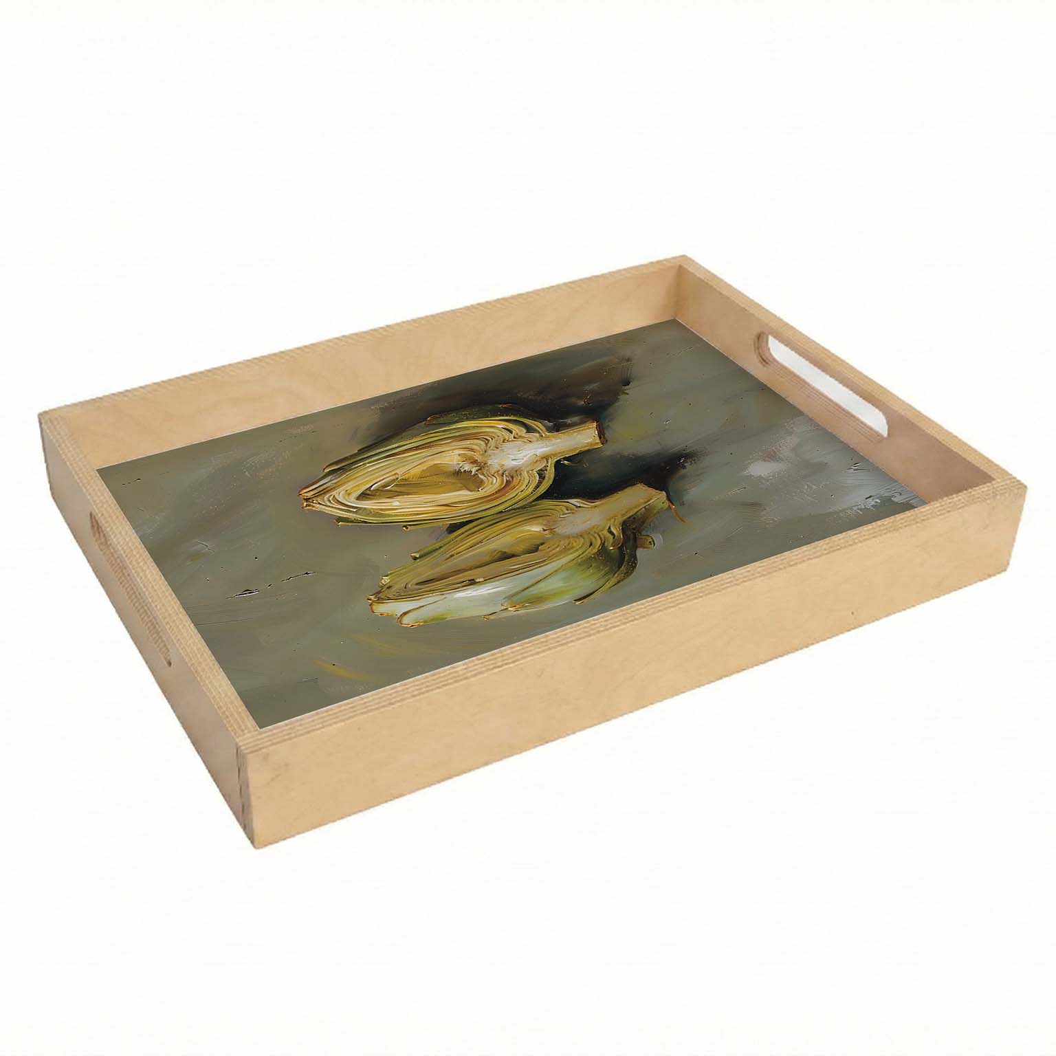 SPLIT ARTICHOKE TEA TRAY