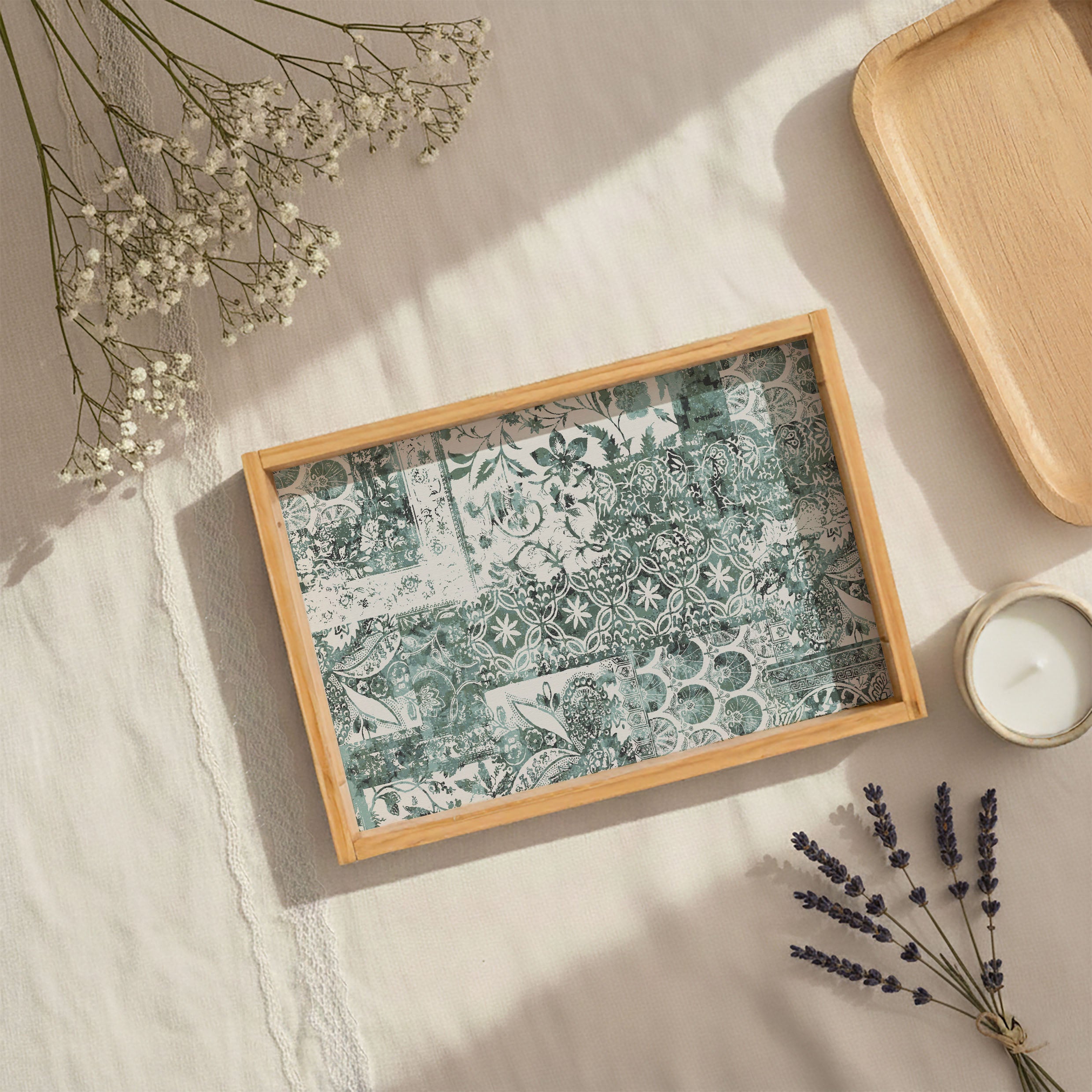 MEADOW TILE TEA TRAY