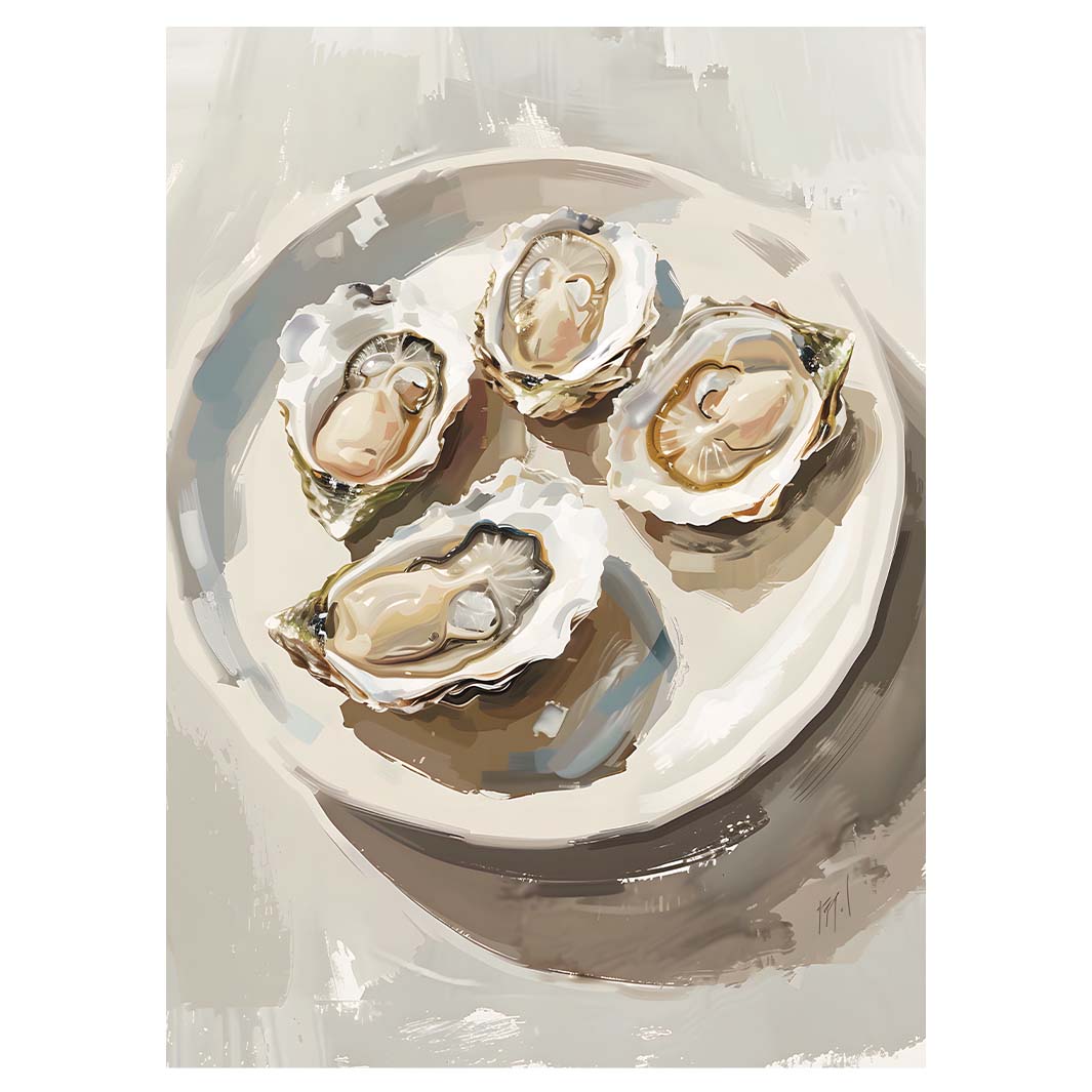 OYSTERS TEA TOWEL