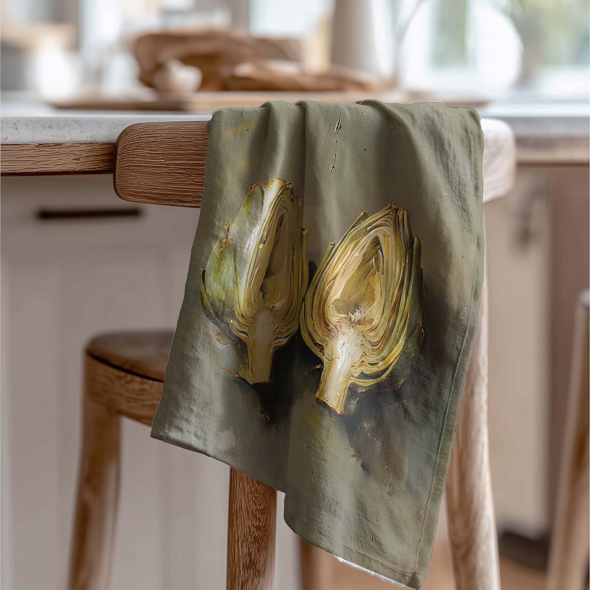 SPLIT ARTICHOKE TEA TOWEL
