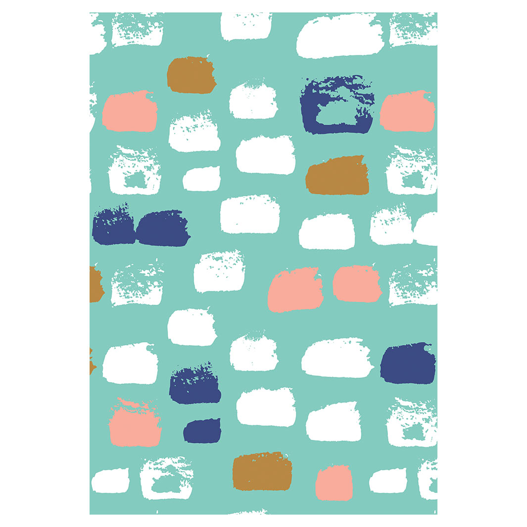 KIDS PAINT BRUSH PATTERN FLEECE BLANKET