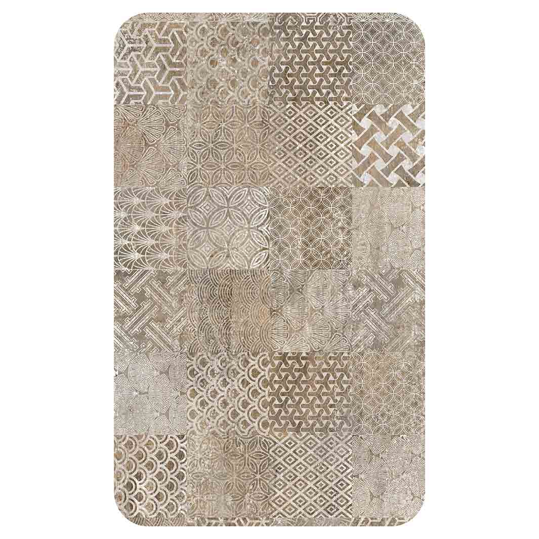 PATTERN BROWN MODERN TILE NATURAL KITCHEN TOWEL