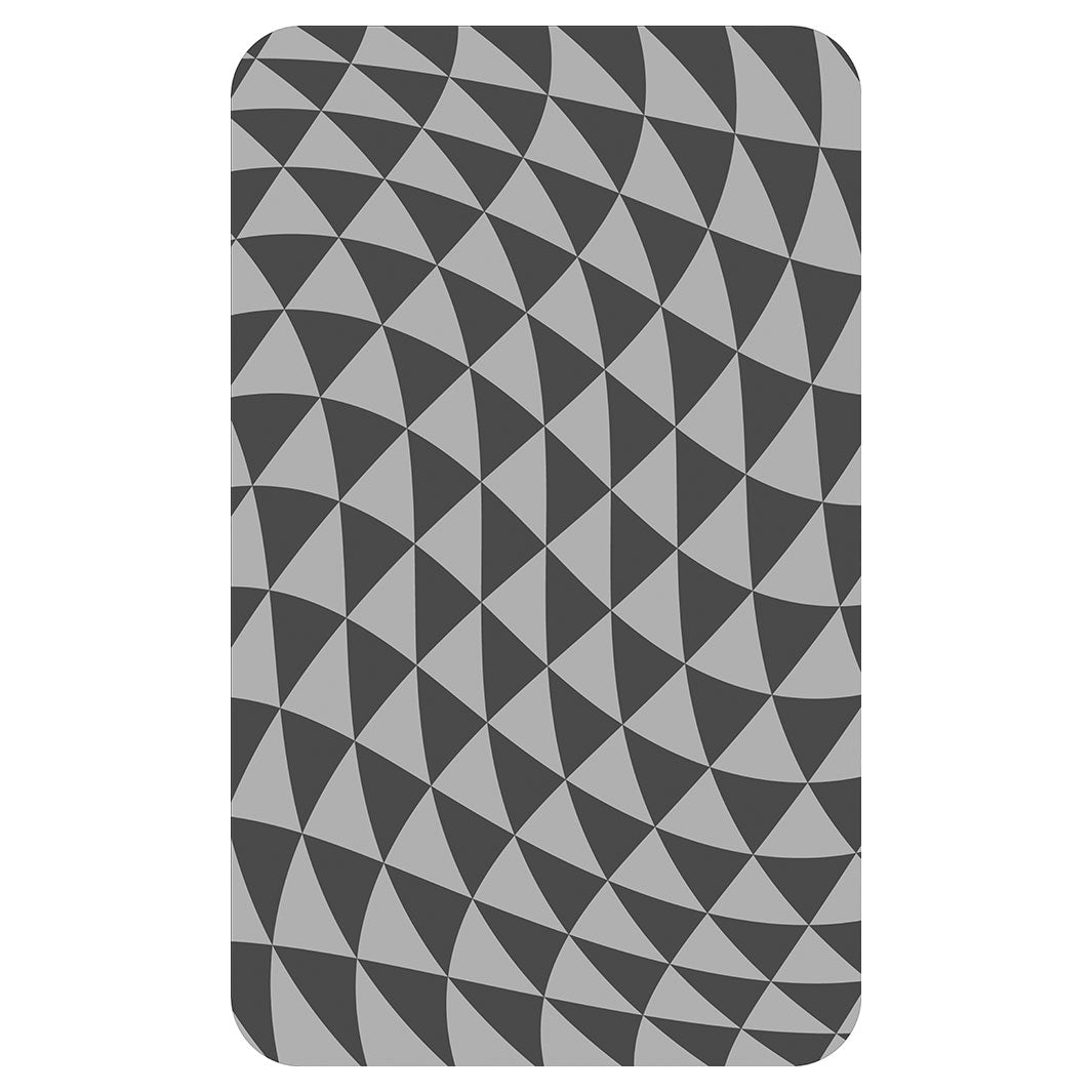 GEOMETRIC TRIANGLE GREY OPTICAL ILLUSION KITCHEN TOWEL