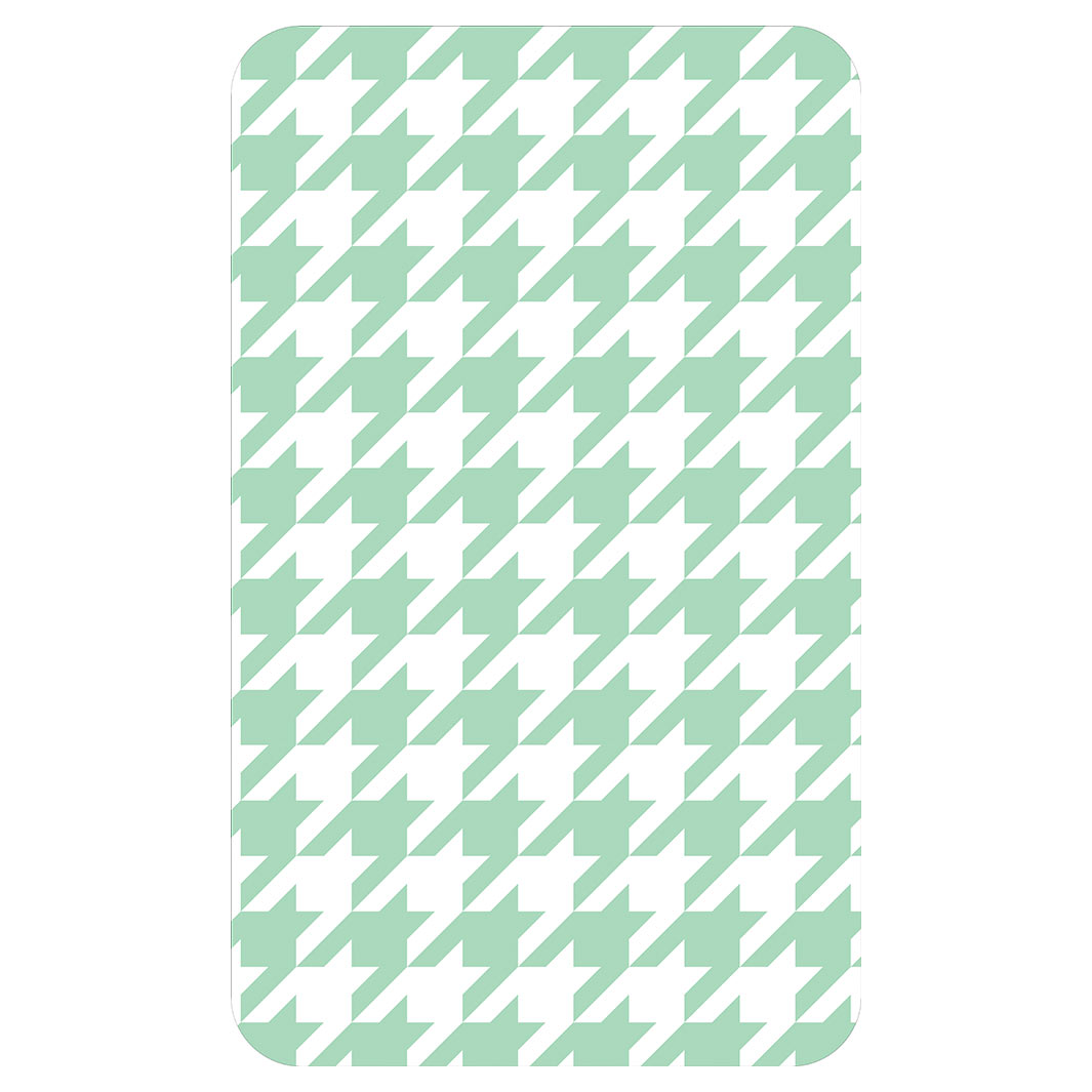 HOUNDSTOOTH LIGHT GREEN KITCHEN TOWEL