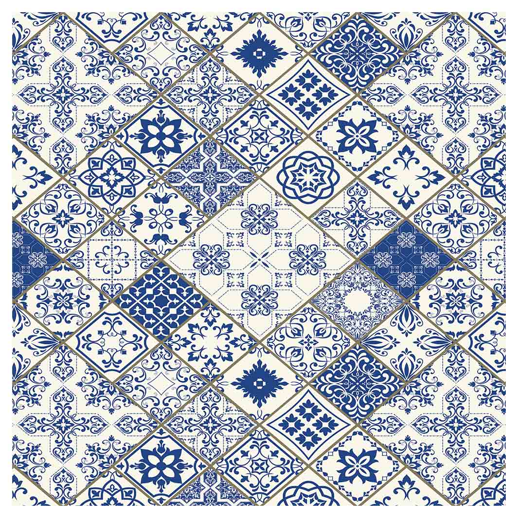 PATTERN BLUE DIAMOND LISBON NAPKIN