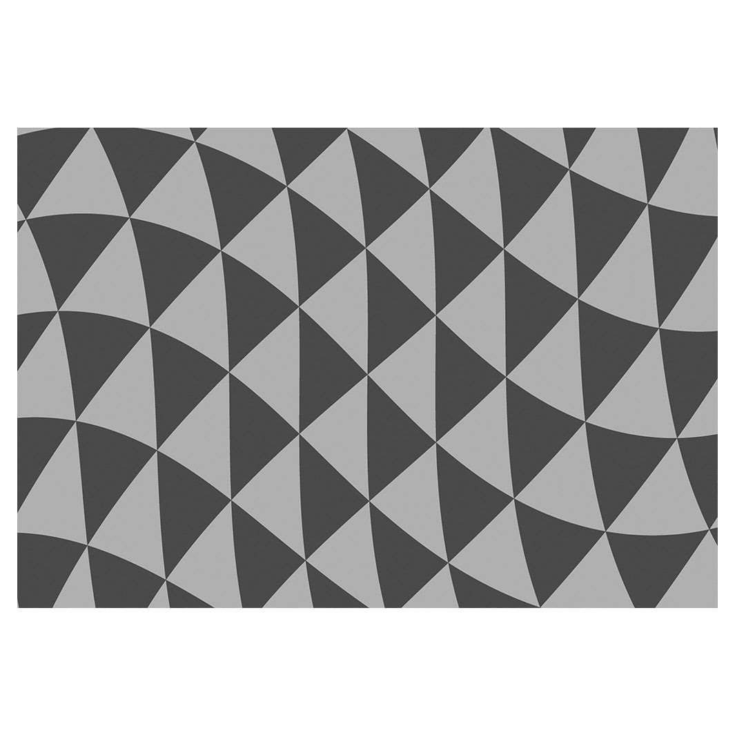 GEOMETRIC TRIANGLE GREY OPTICAL ILLUSION RECTANGULAR PLACEMAT