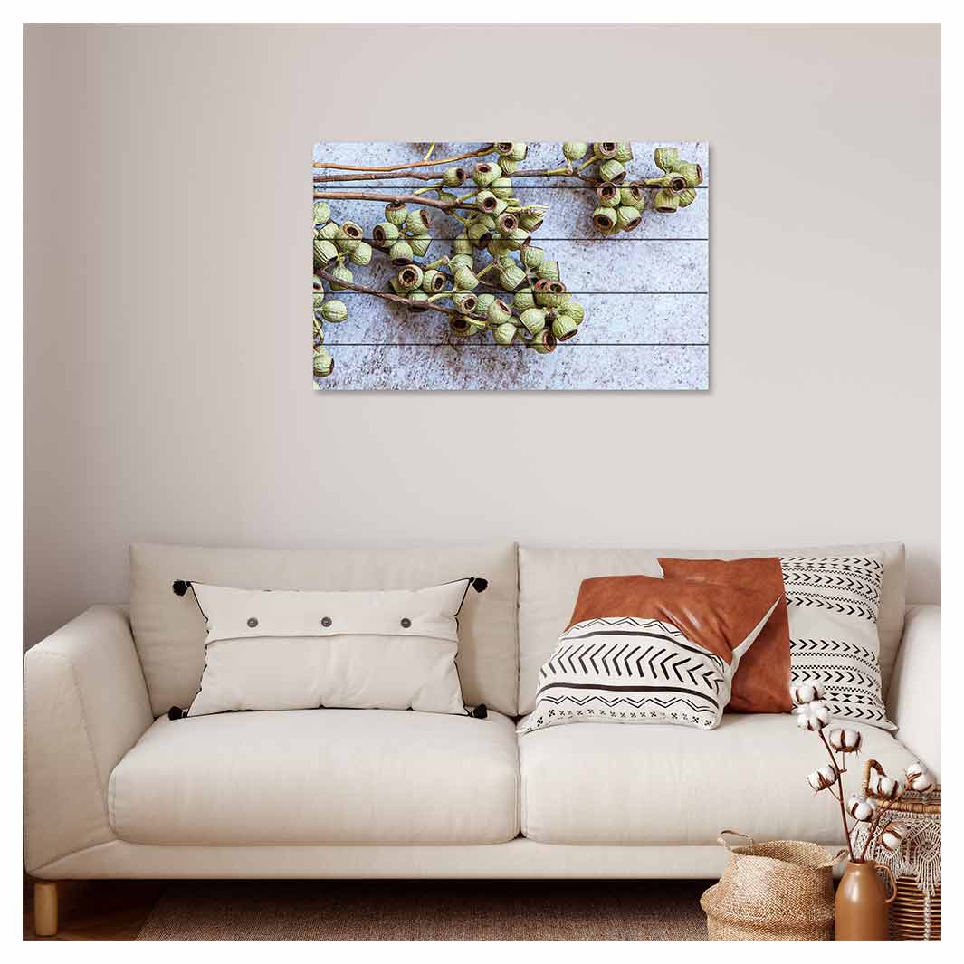 NATURAL GREEN NATURAL AMBERNUTS PINE WOOD PRINT