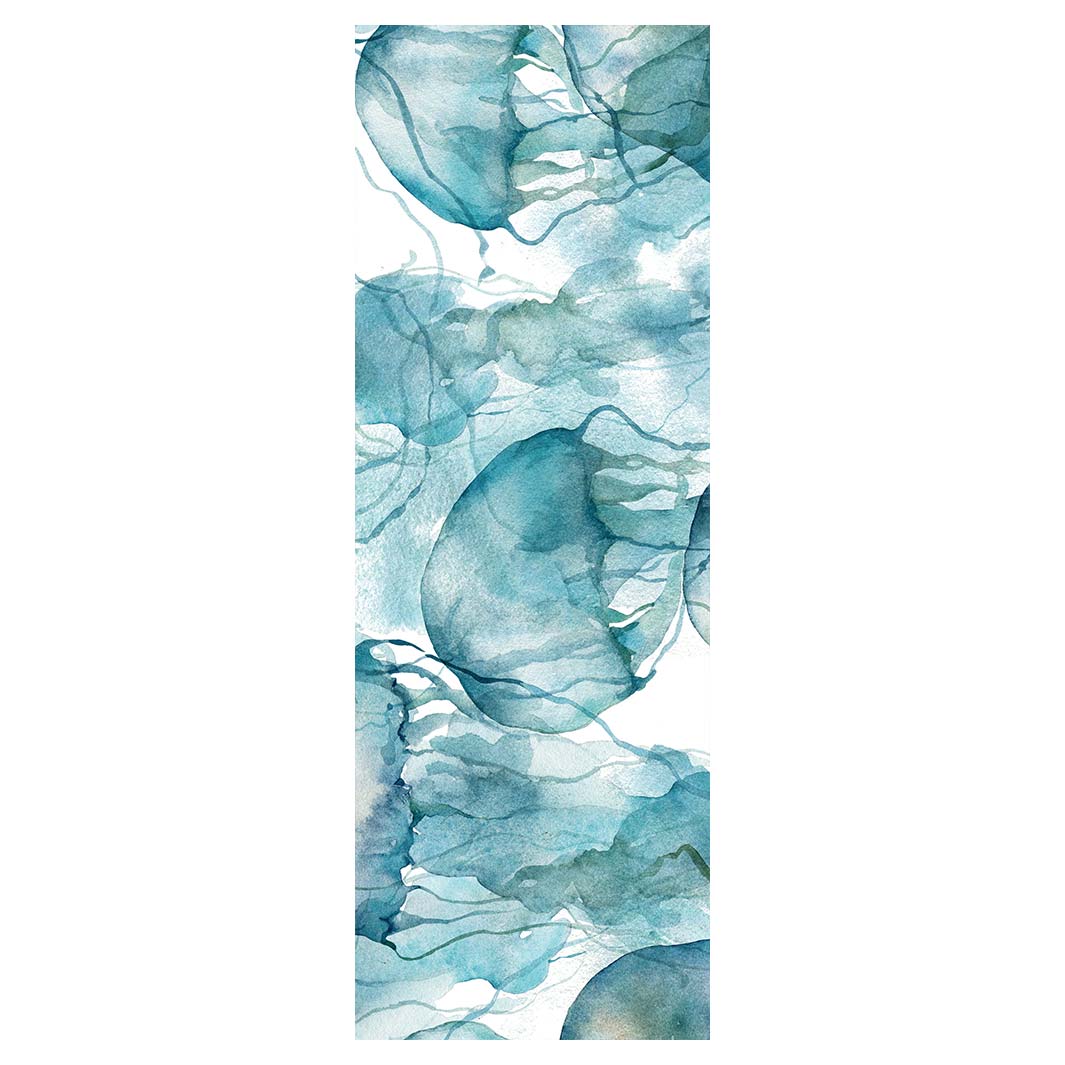 PATTERN BLUE OCEAN WATERCOLOUR JELLYFISH RUNNER RUG