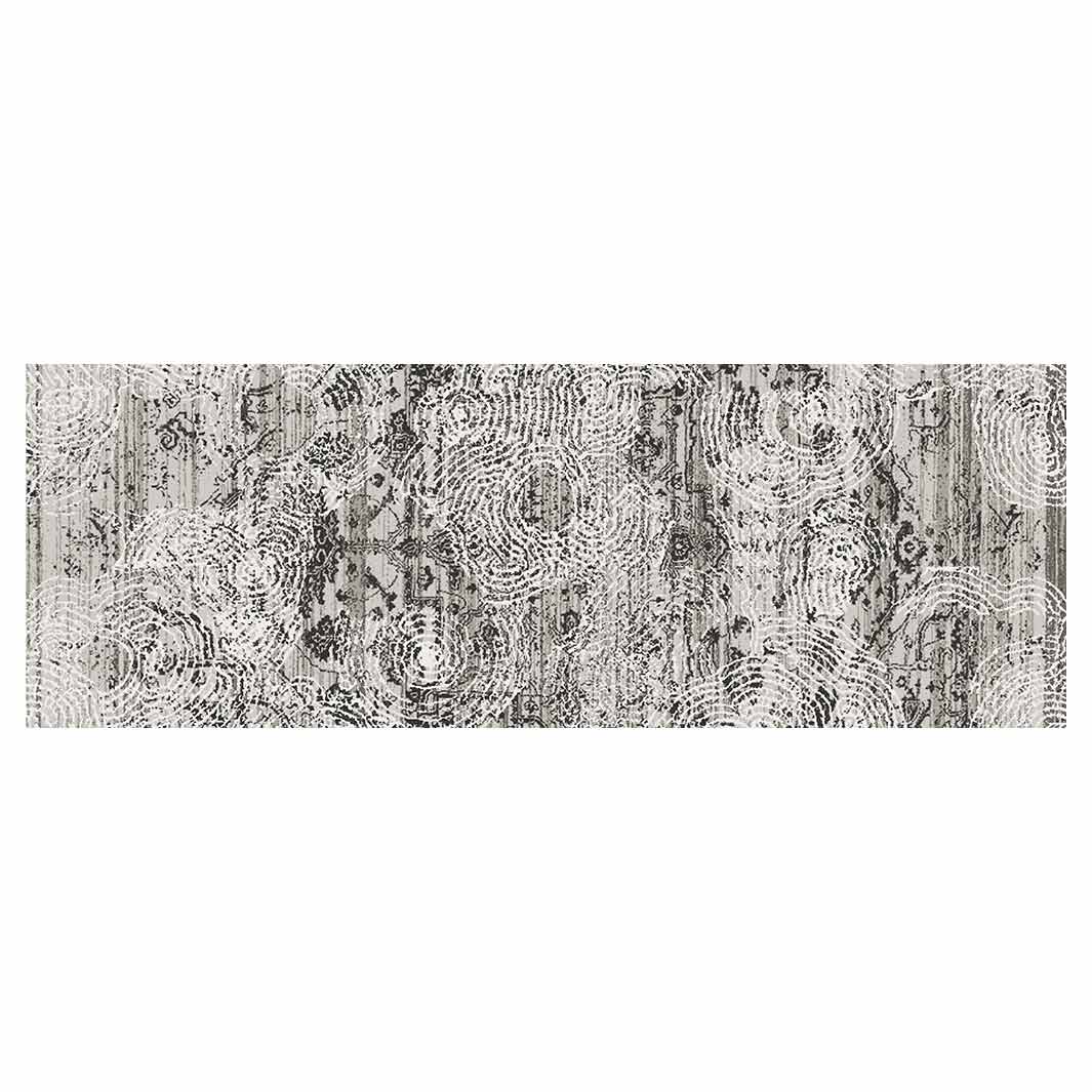 CLASSIC GREY AGED FINGERPRINT RUNNER RUG