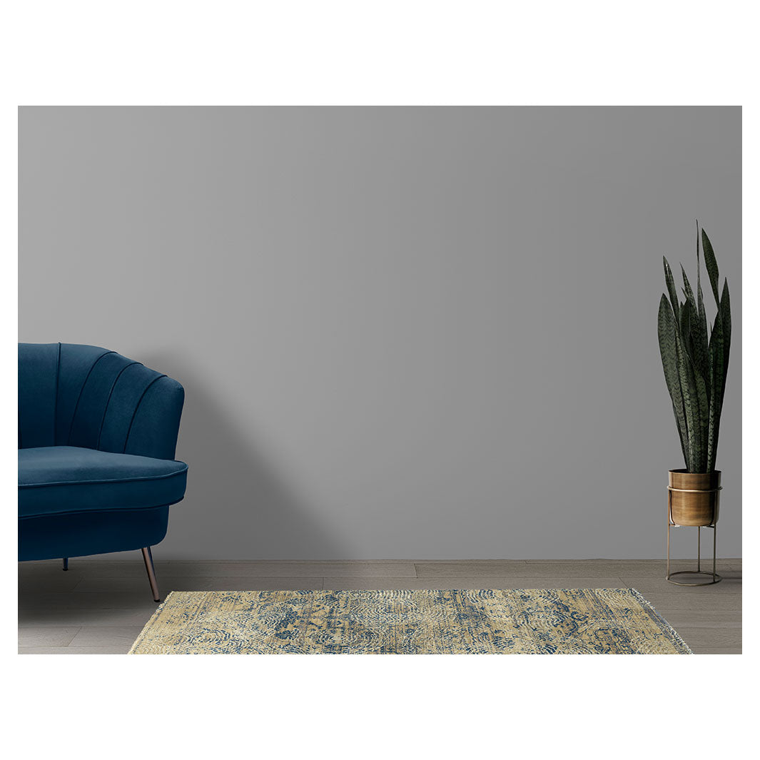 CLASSIC YELLOW AGED FINGERPRINT RUNNER RUG