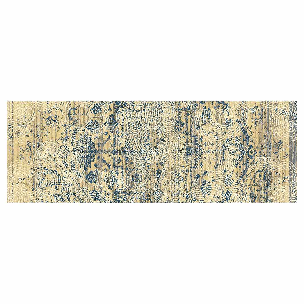 CLASSIC YELLOW AGED FINGERPRINT RUNNER RUG