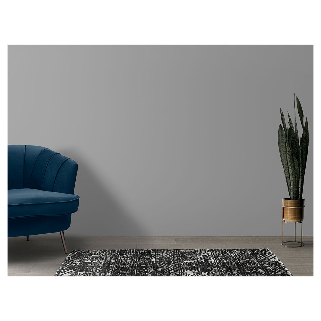 CLASSIC GREY AFRICAN TRIBAL PATTERN RUNNER RUG