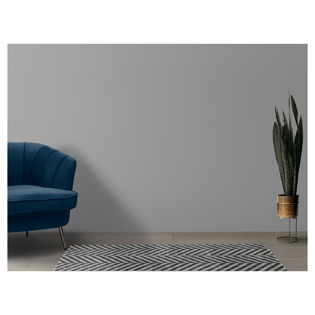 CONTEMPORARY GREY NATURAL TONED SIMPLISTIC LINES RUNNER RUG