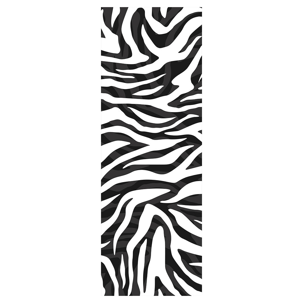 MODERN BLACK AND WHITE ZEBRA PATTERN RUNNER RUG