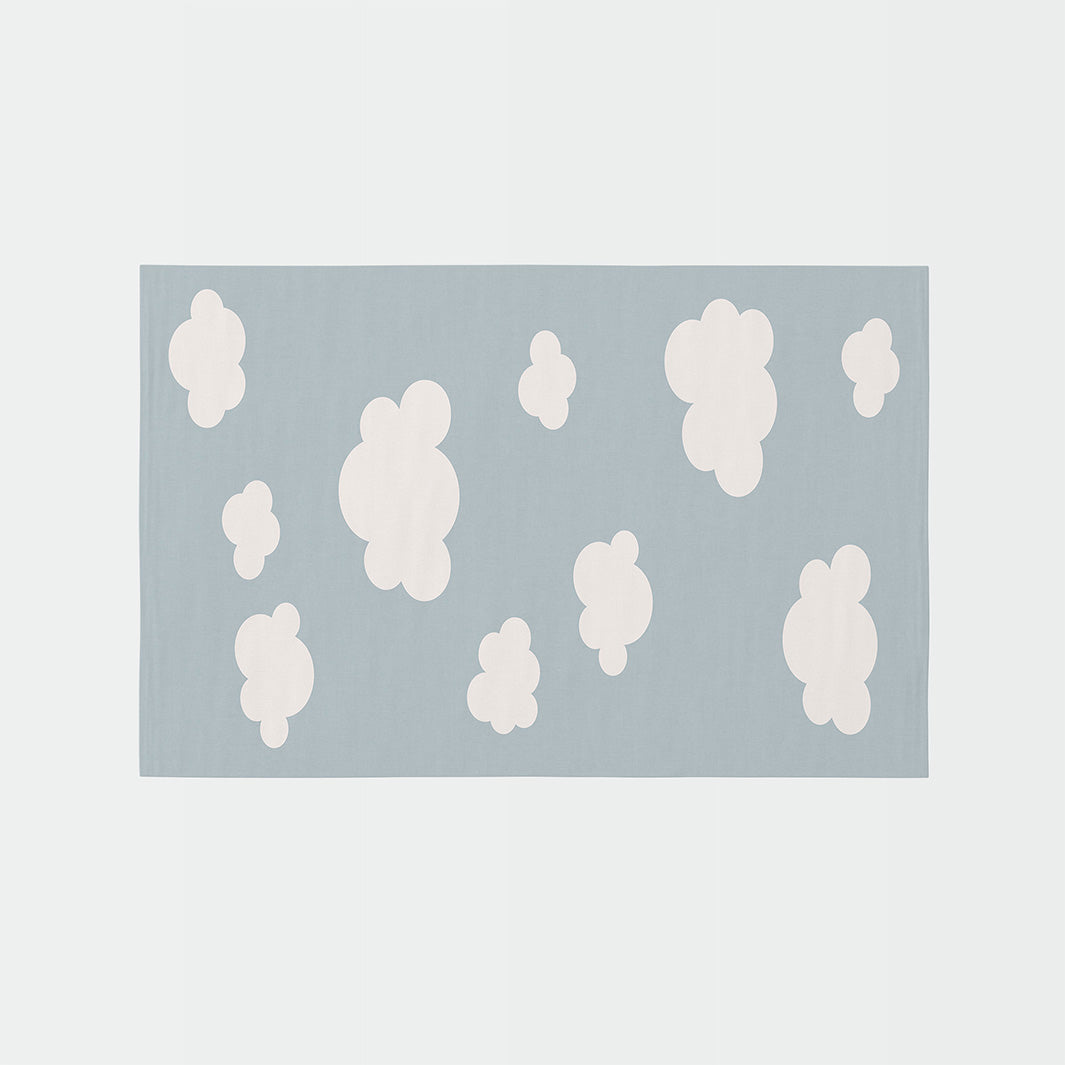 KIDS BLUE CLOUDS RECTANGULAR RUG