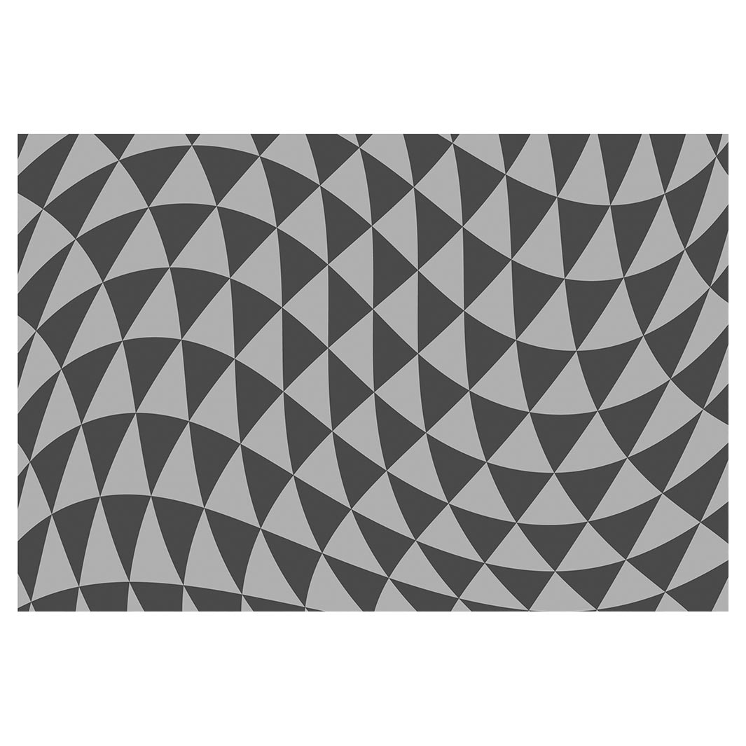 GEOMETRIC TRIANGLE GREY OPTICAL ILLUSION RECTANGULAR RUG