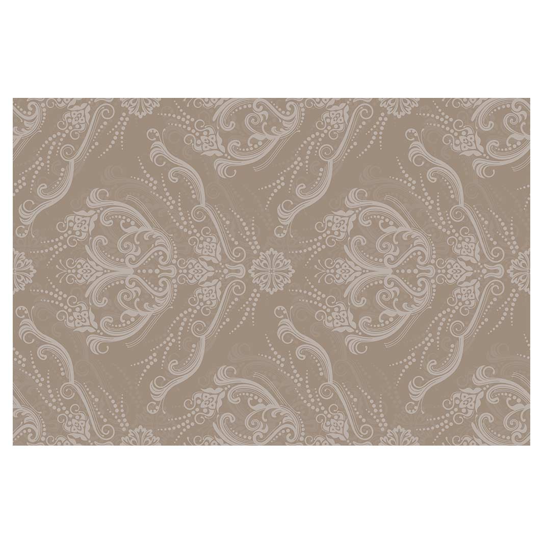 CLASSIC BROWN RICH ORNAMENT PATTERN RECTANGULAR RUG