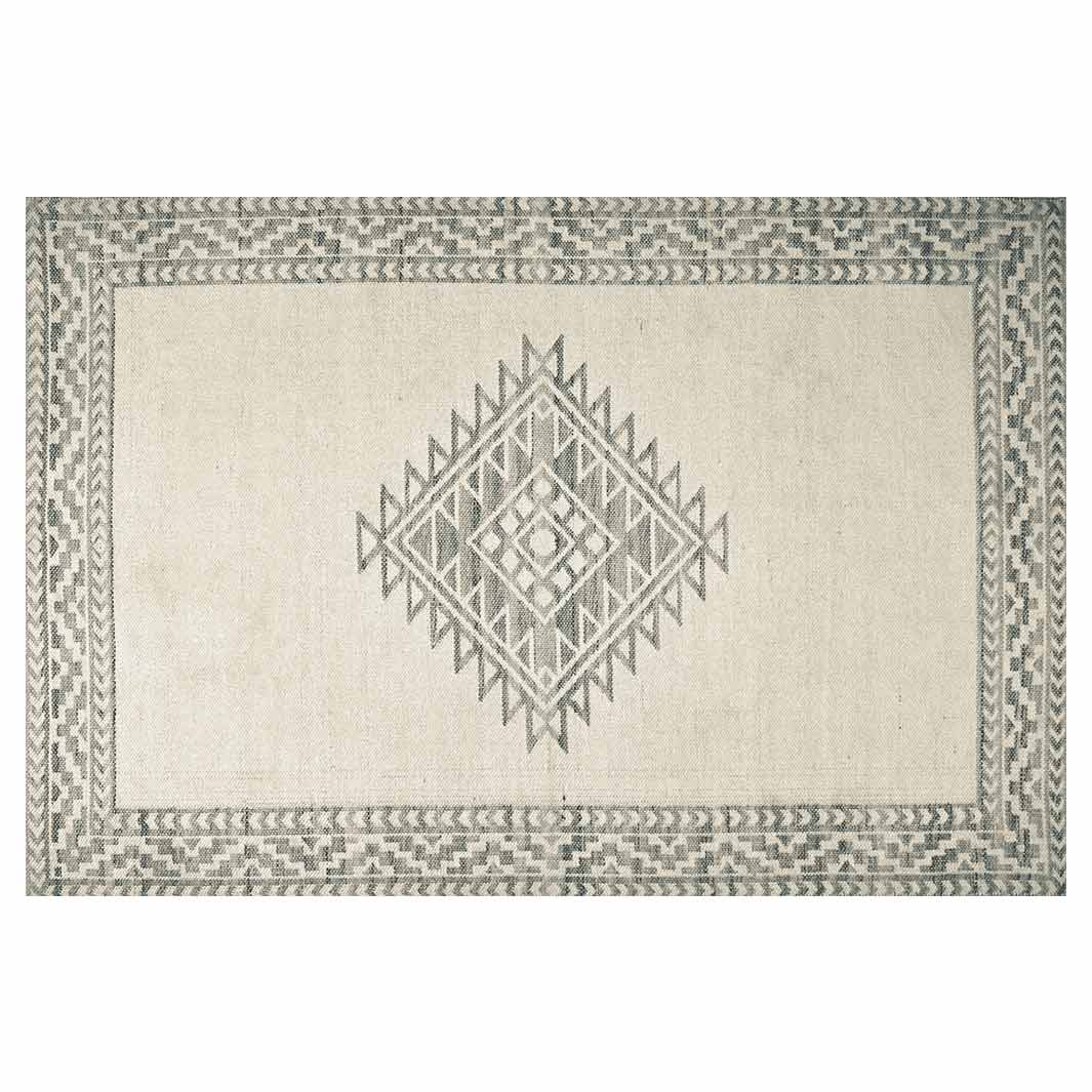 CLASSIC BEIGE NATURAL AZTEC RECTANGULAR RUG