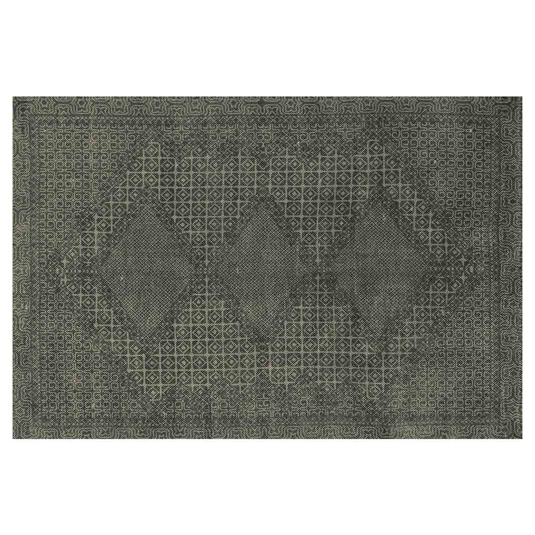 CLASSIC GREY DIAMOND TRIBAL RECTANGULAR RUG