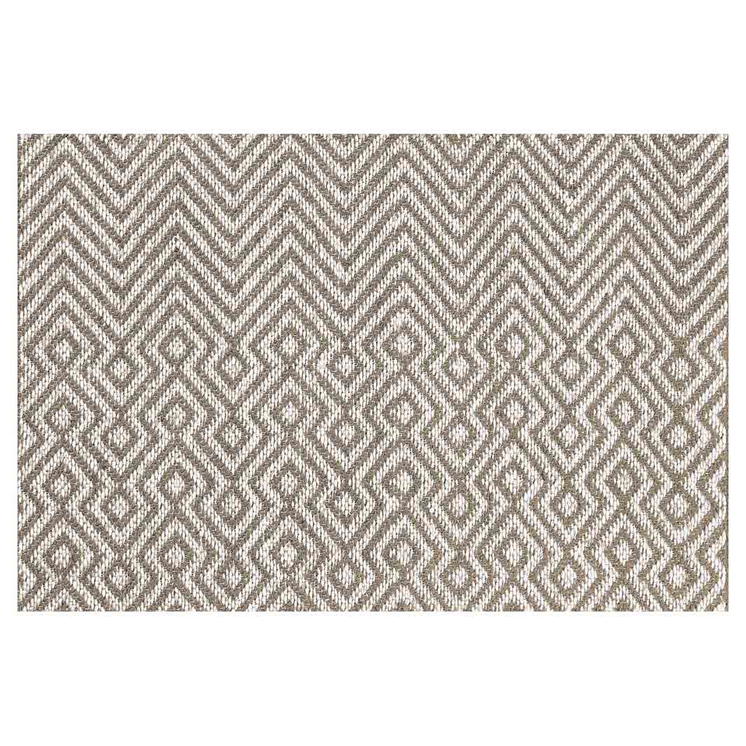 CONTEMPORARY BROWN AND WHITE DIAMOND PATTERN RECTANGULAR RUG