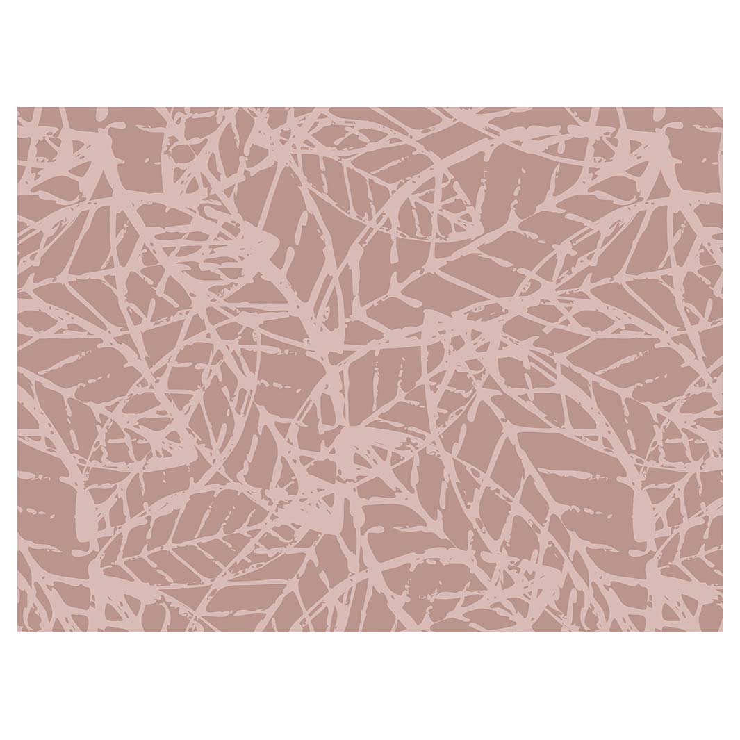 LEAF STAMP MUTED PINK PATTERN TABLECLOTH